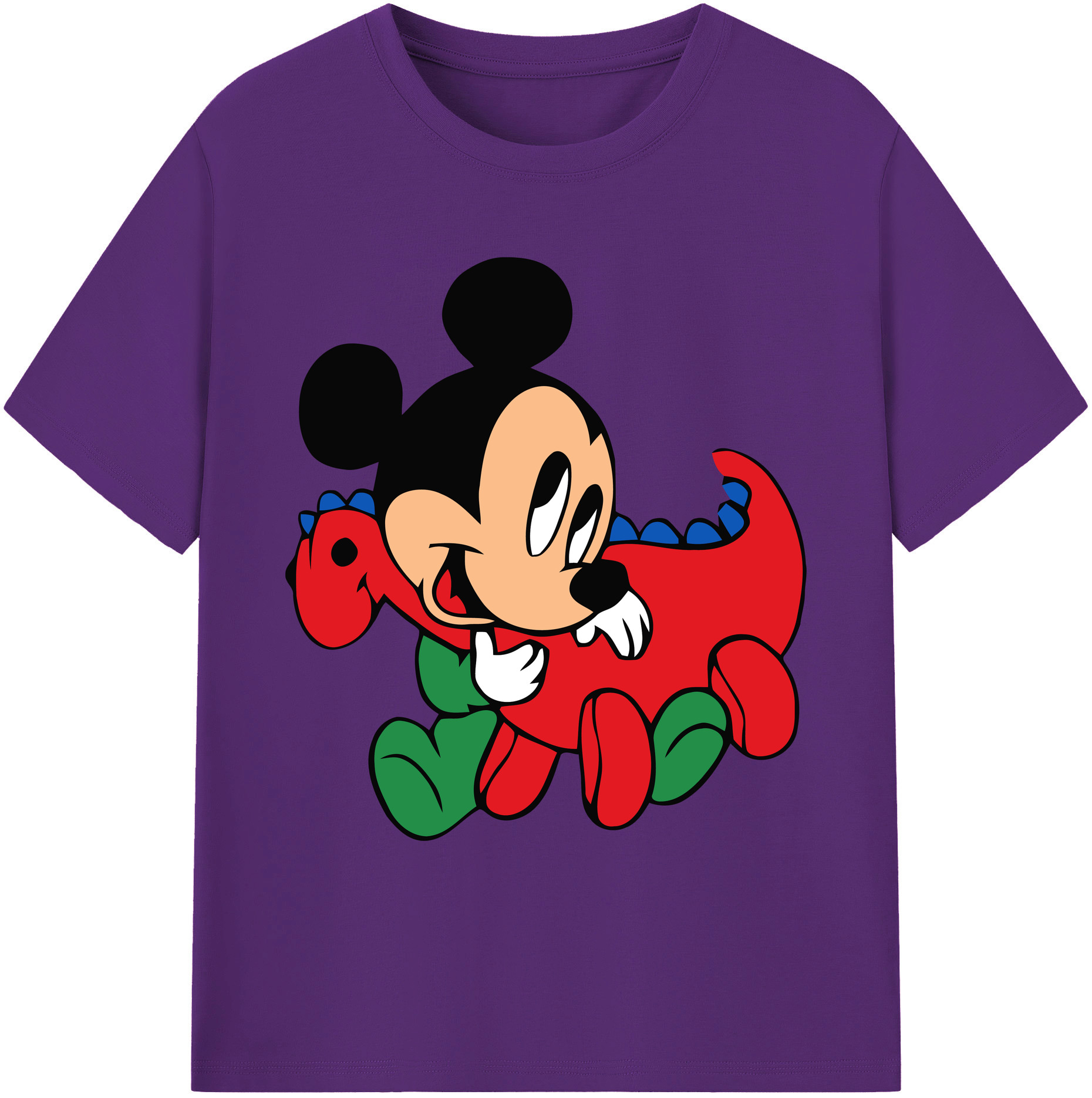 ミッキーマウス Mickey Mouse 綿100％ メンズ半袖Tシャツ｜肌触りやわらか＆通気性