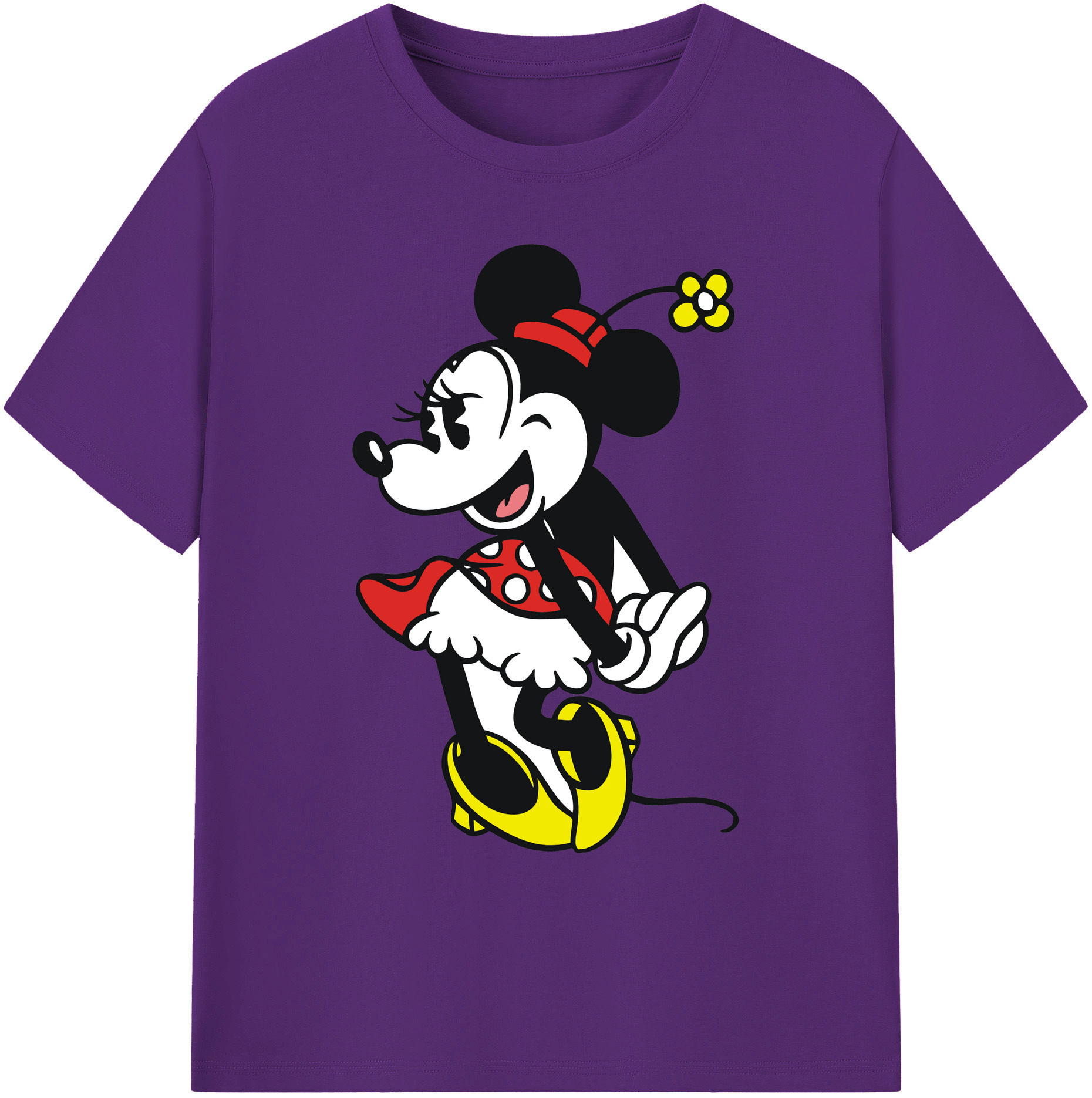 ミッキーマウス Mickey Mouse 綿100％ メンズ半袖Tシャツ｜肌触りやわらか＆通気性