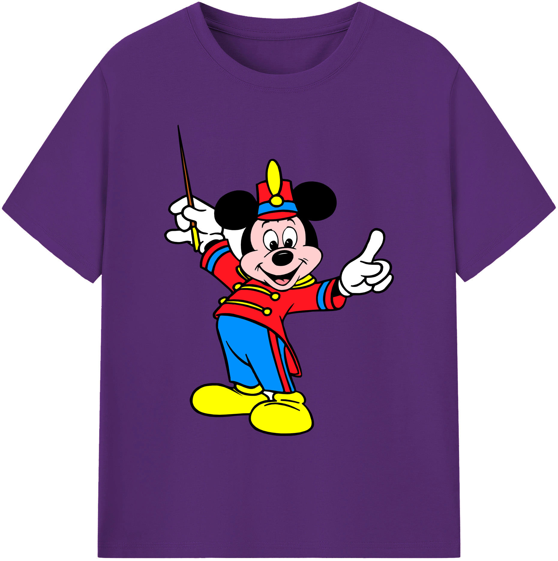 ミッキーマウス Mickey Mouse 綿100％ メンズ半袖Tシャツ｜肌触りやわらか＆通気性