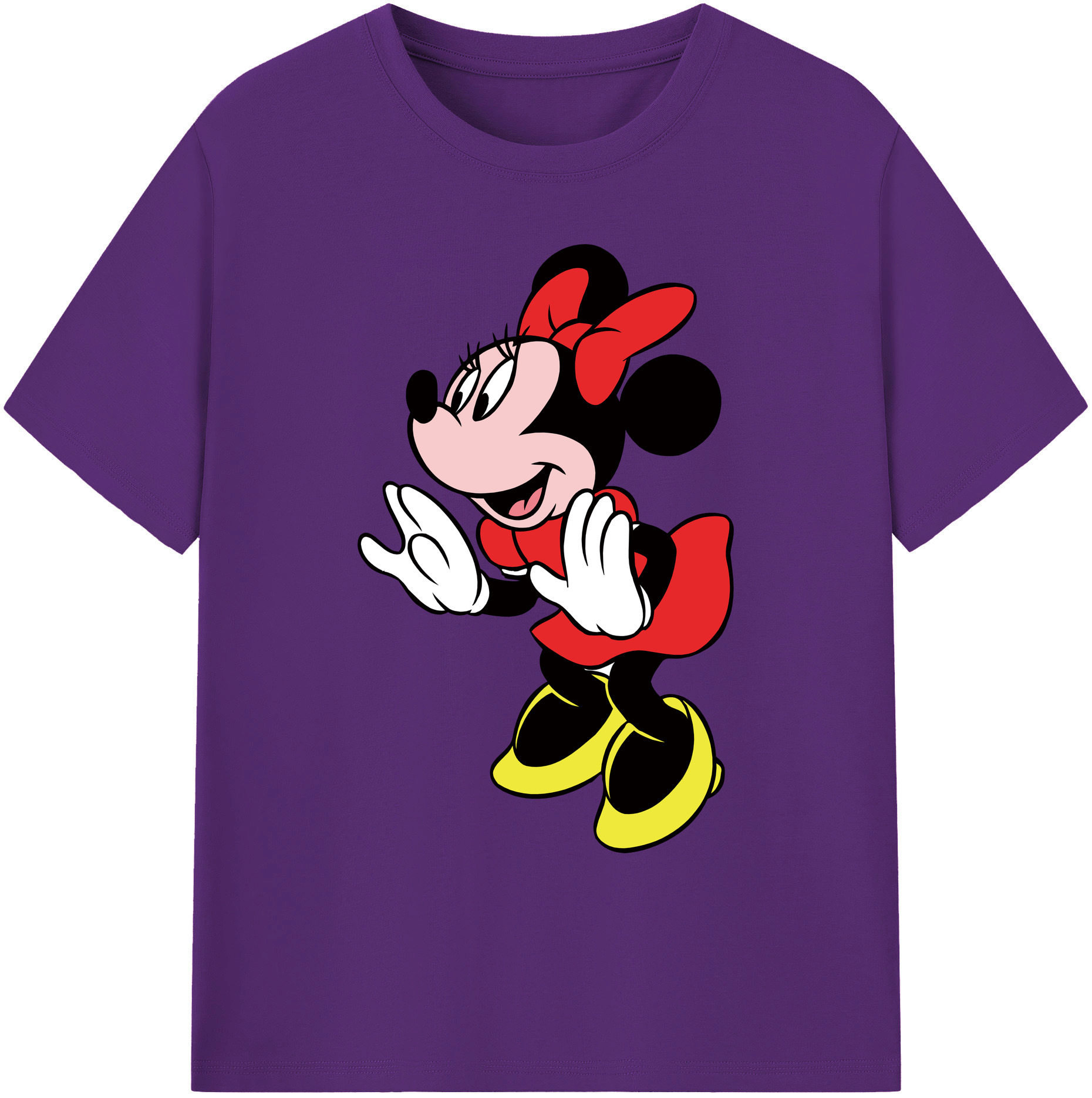 ミッキーマウス Mickey Mouse 綿100％ メンズ半袖Tシャツ｜肌触りやわらか＆通気性