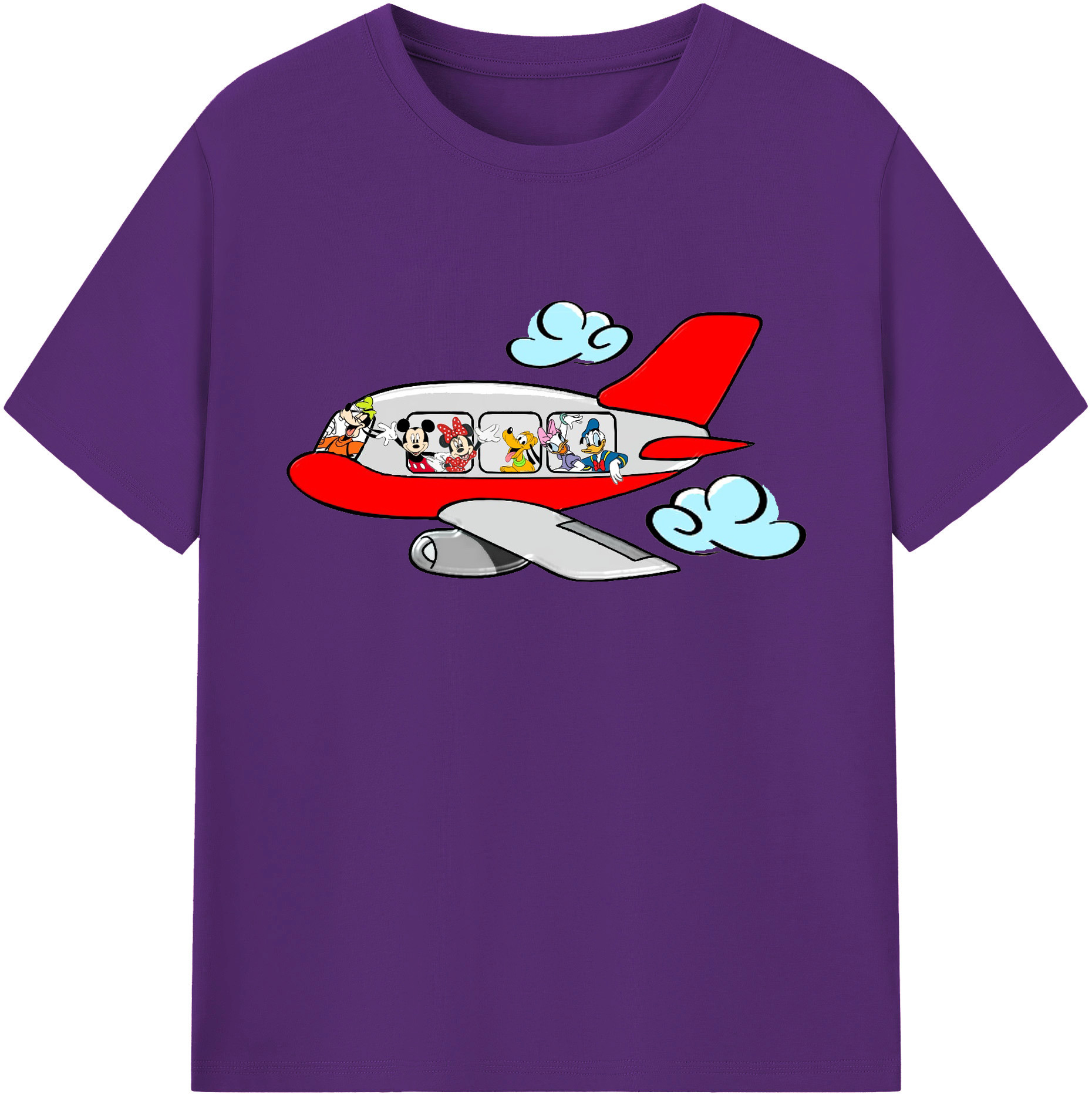 ミッキーマウス Mickey Mouse 綿100％ メンズ半袖Tシャツ｜肌触りやわらか＆通気性