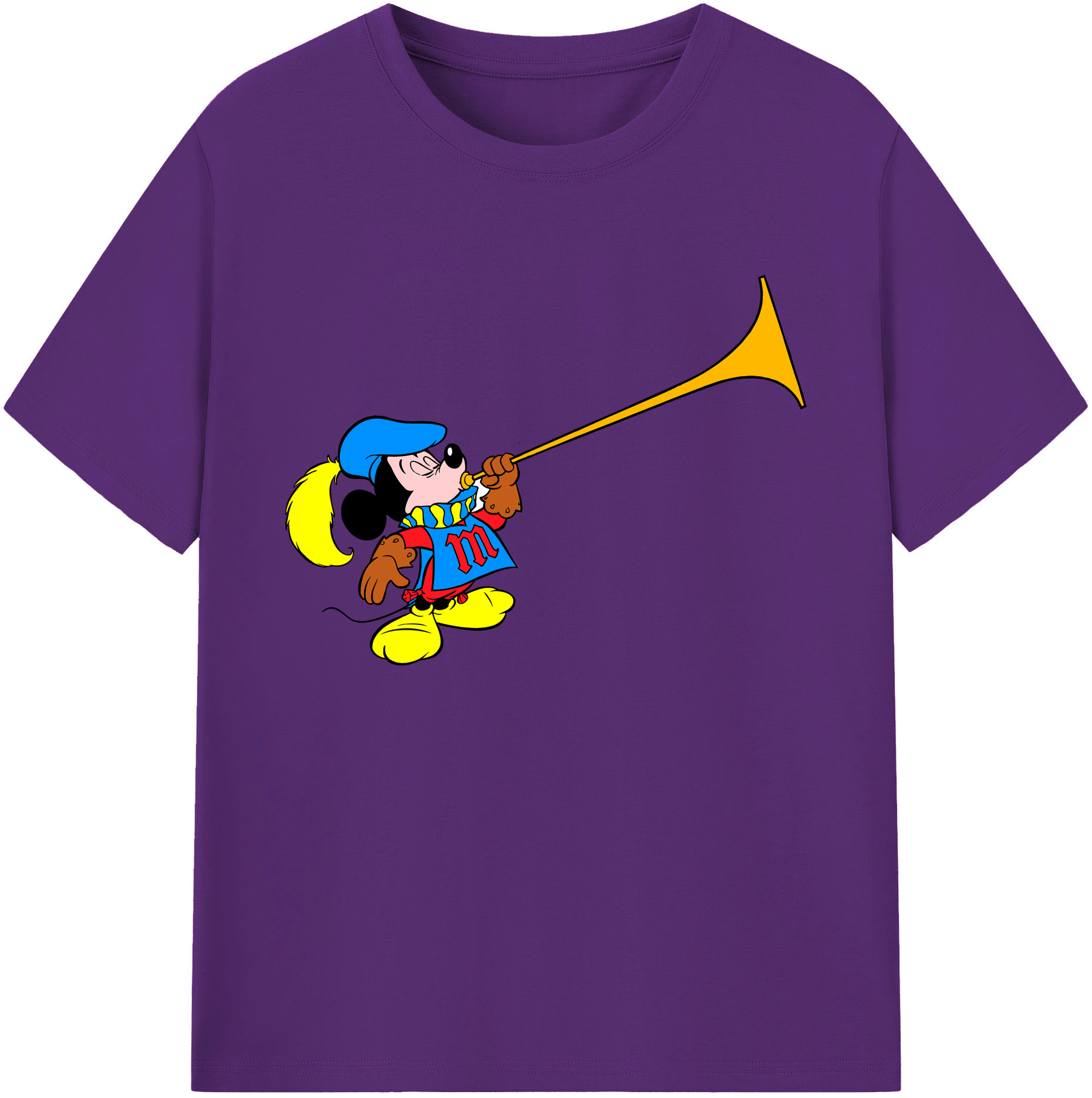 ミッキーマウス Mickey Mouse 綿100％ メンズ半袖Tシャツ｜肌触りやわらか＆通気性
