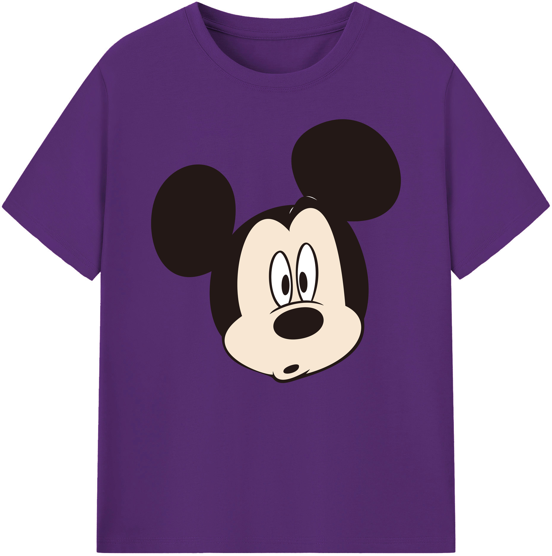 ミッキーマウス Mickey Mouse 綿100％ メンズ半袖Tシャツ｜肌触りやわらか＆通気性