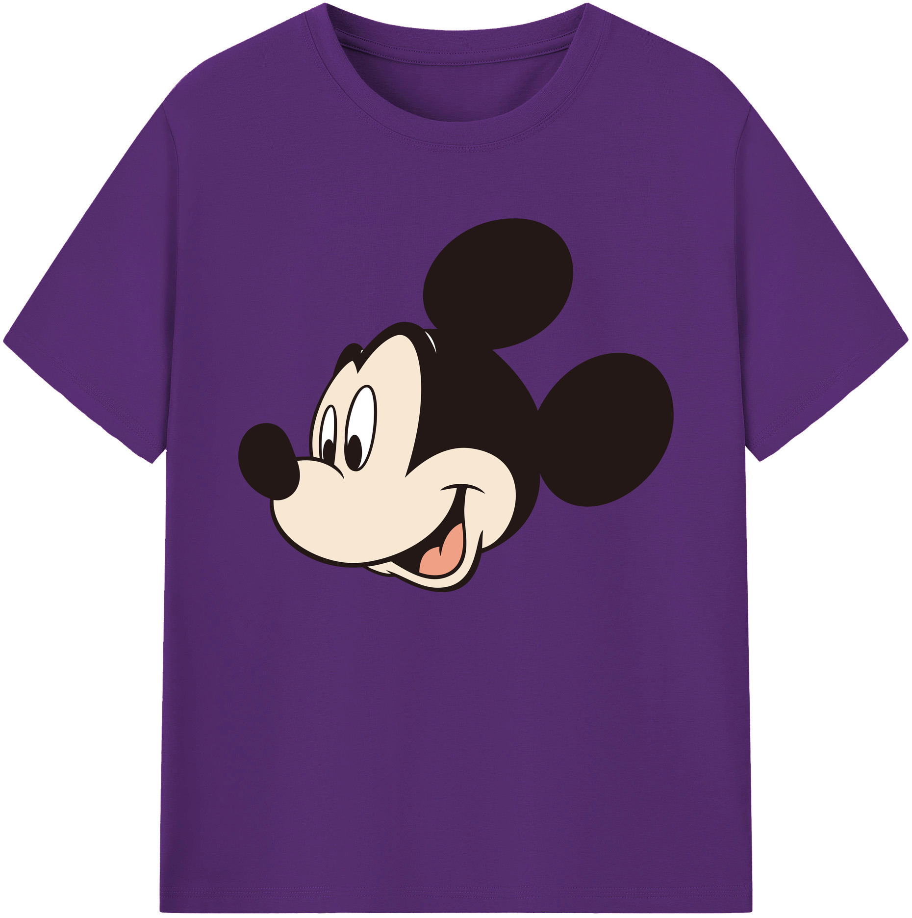 ミッキーマウス Mickey Mouse 綿100％ メンズ半袖Tシャツ｜肌触りやわらか＆通気性
