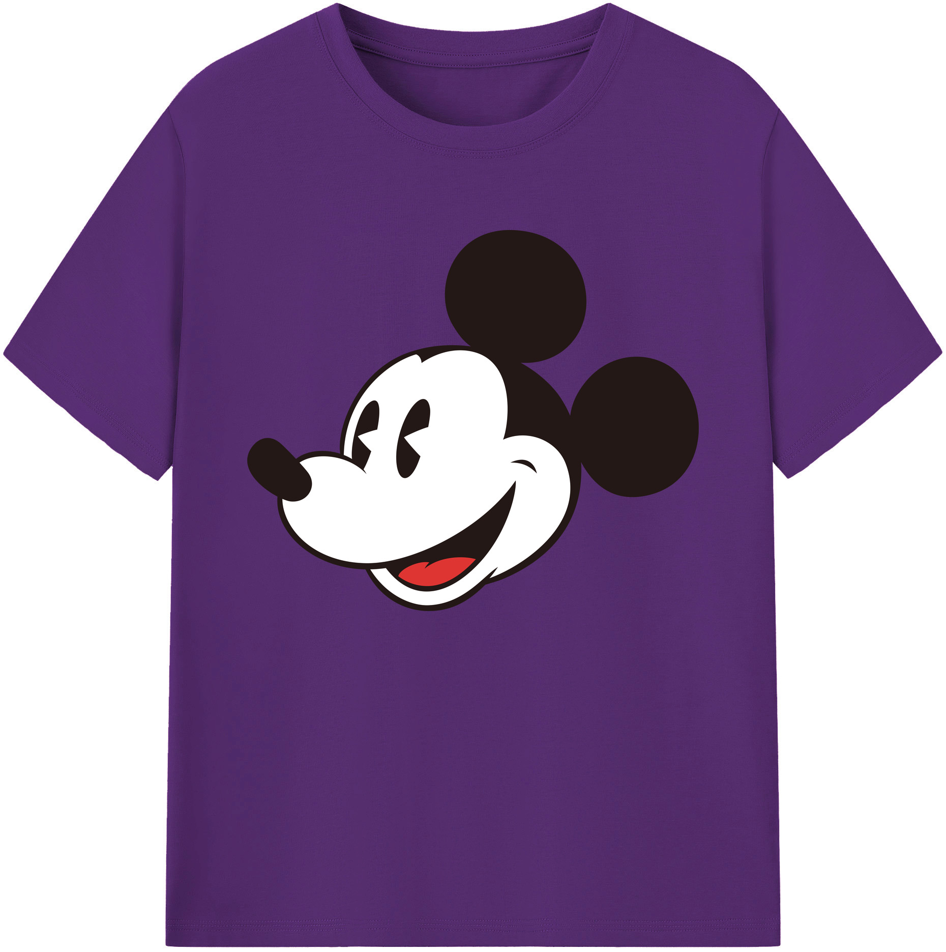 ミッキーマウス Mickey Mouse 綿100％ メンズ半袖Tシャツ｜肌触りやわらか＆通気性