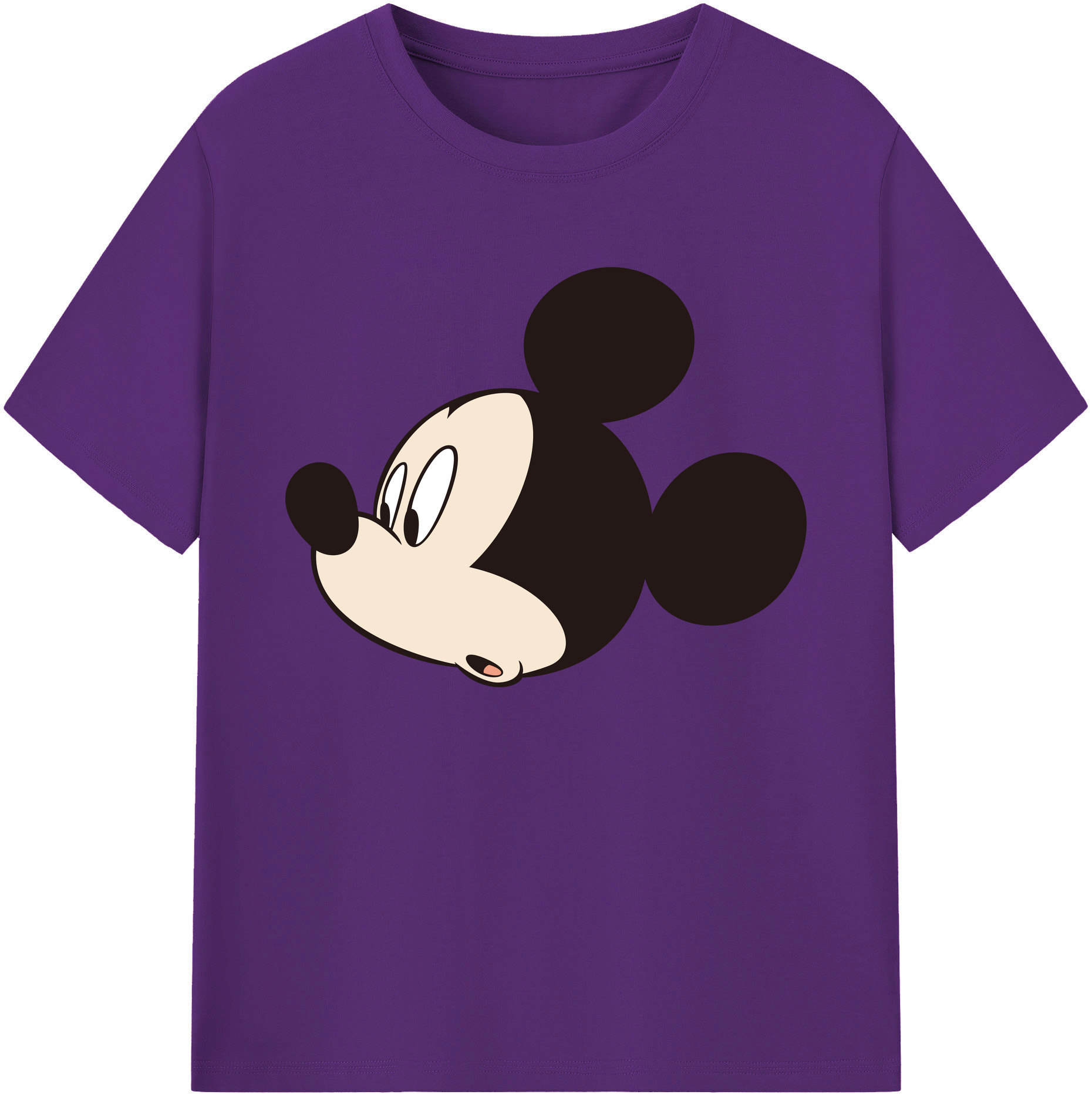 ミッキーマウス Mickey Mouse 綿100％ メンズ半袖Tシャツ｜肌触りやわらか＆通気性