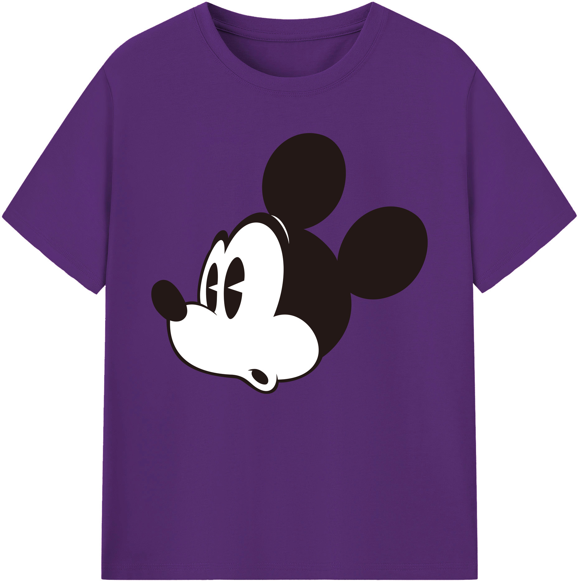 ミッキーマウス Mickey Mouse 綿100％ メンズ半袖Tシャツ｜肌触りやわらか＆通気性