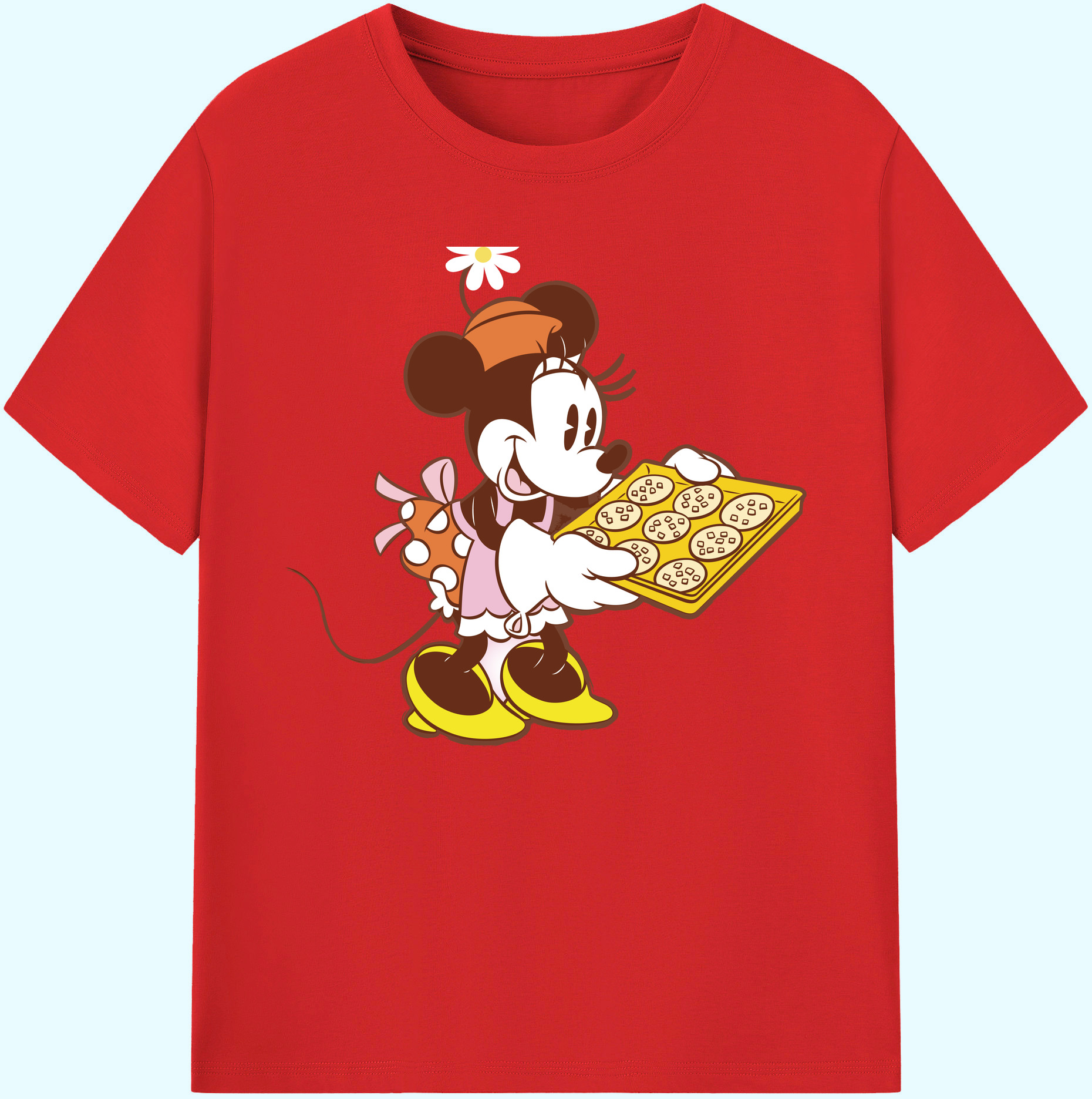 ミッキーマウス Mickey Mouse 綿100％ メンズ半袖Tシャツ｜肌触りやわらか＆通気性