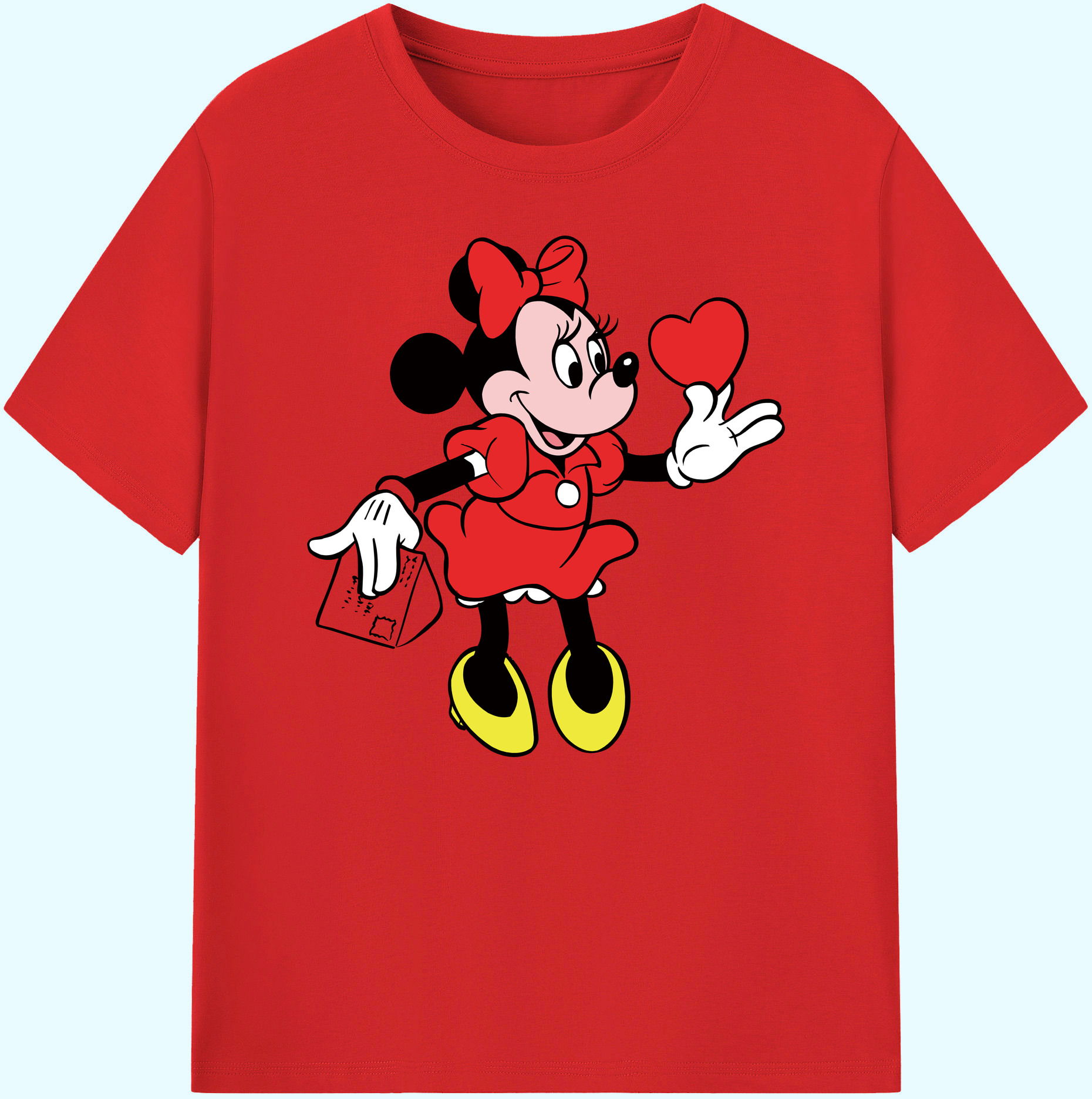 ミッキーマウス Mickey Mouse 綿100％ メンズ半袖Tシャツ｜肌触りやわらか＆通気性