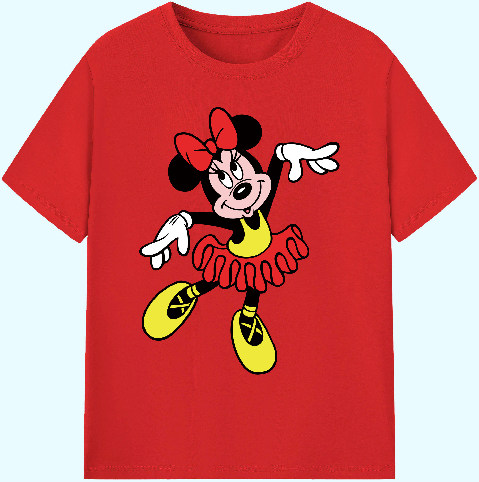 ミッキーマウス Mickey Mouse 綿100％ メンズ半袖Tシャツ｜肌触りやわらか＆通気性