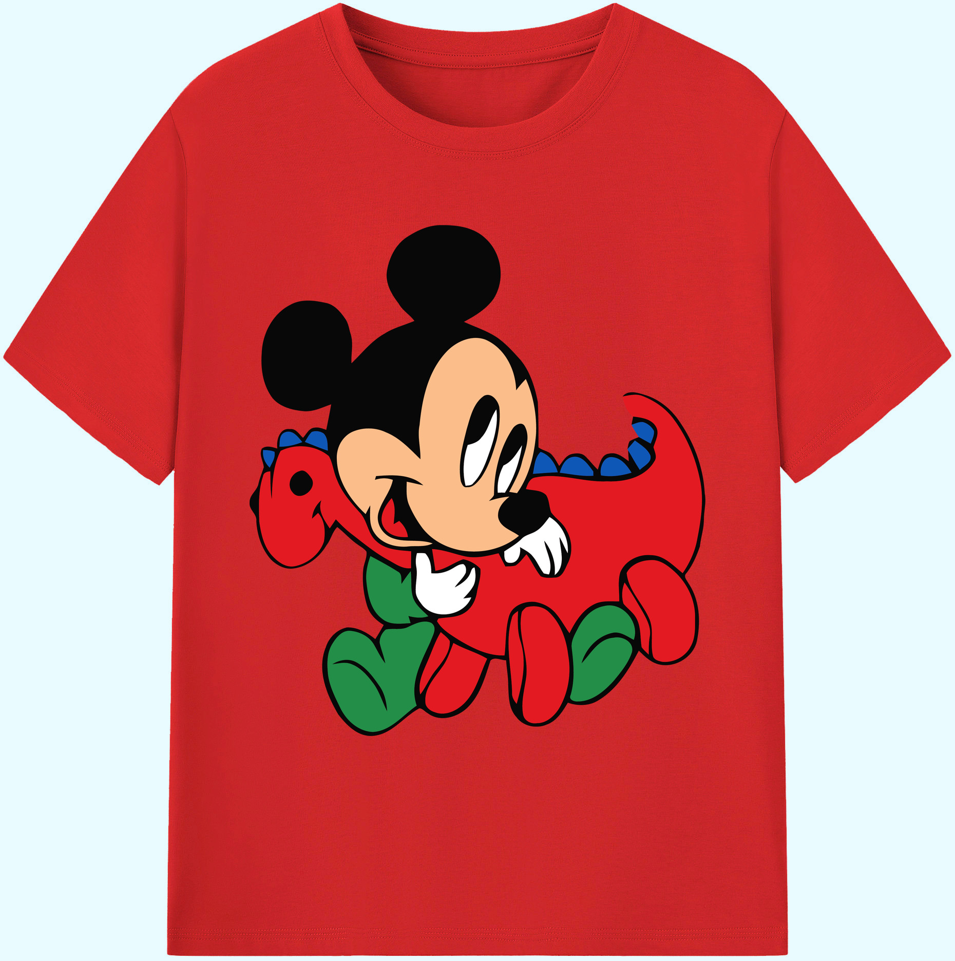 ミッキーマウス Mickey Mouse 綿100％ メンズ半袖Tシャツ｜肌触りやわらか＆通気性