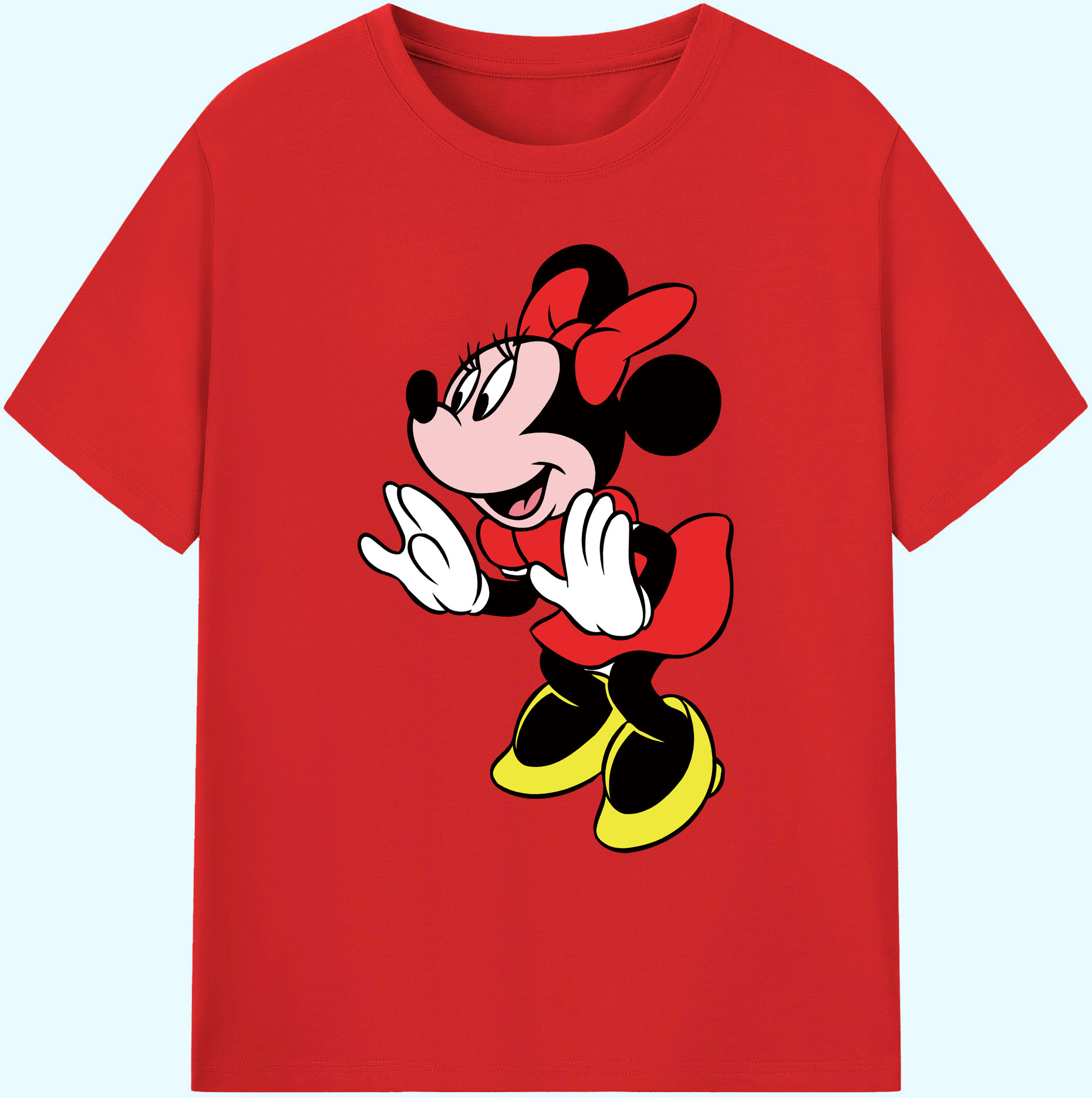 ミッキーマウス Mickey Mouse 綿100％ メンズ半袖Tシャツ｜肌触りやわらか＆通気性