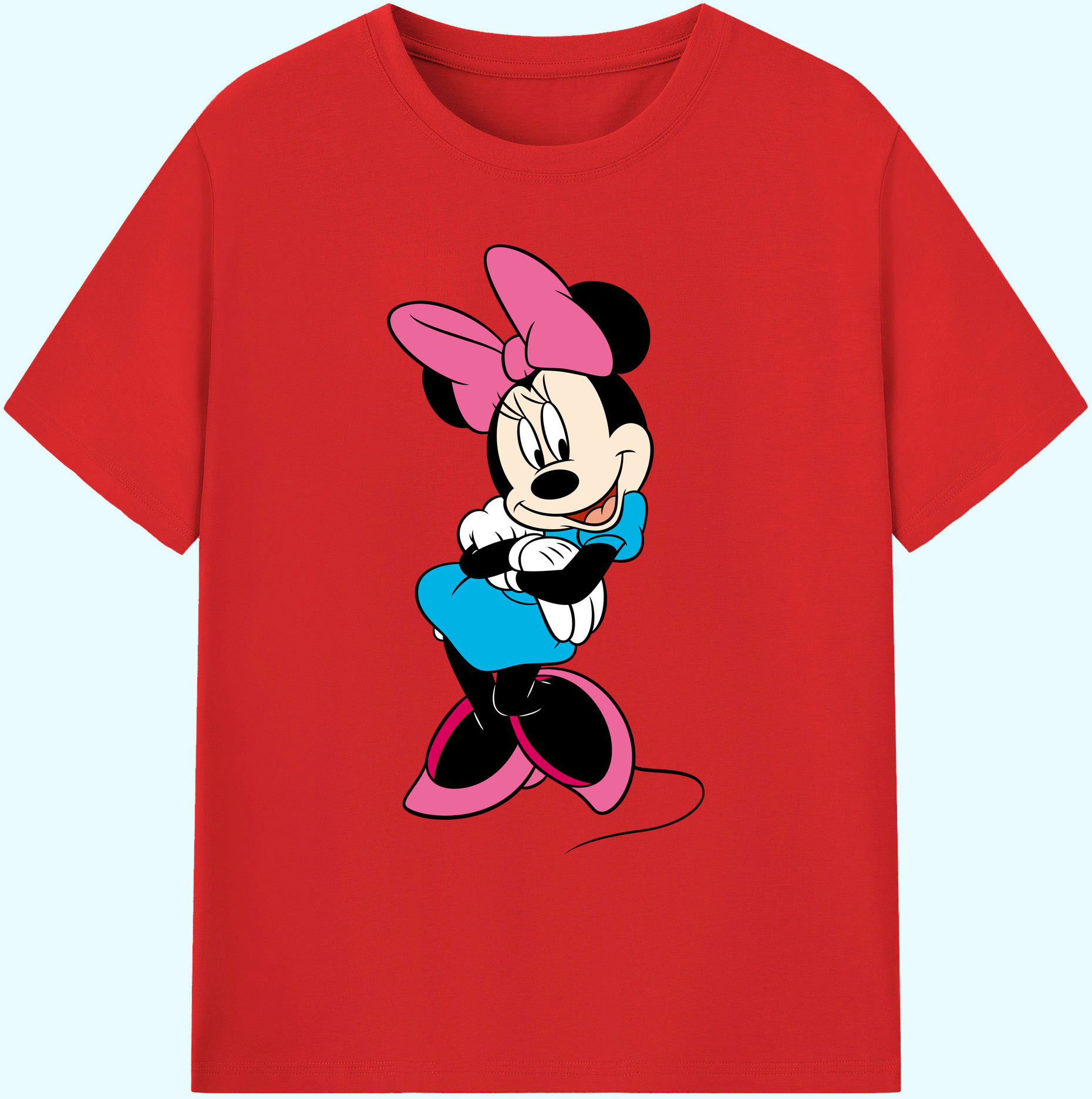 ミッキーマウス Mickey Mouse 綿100％ メンズ半袖Tシャツ｜肌触りやわらか＆通気性