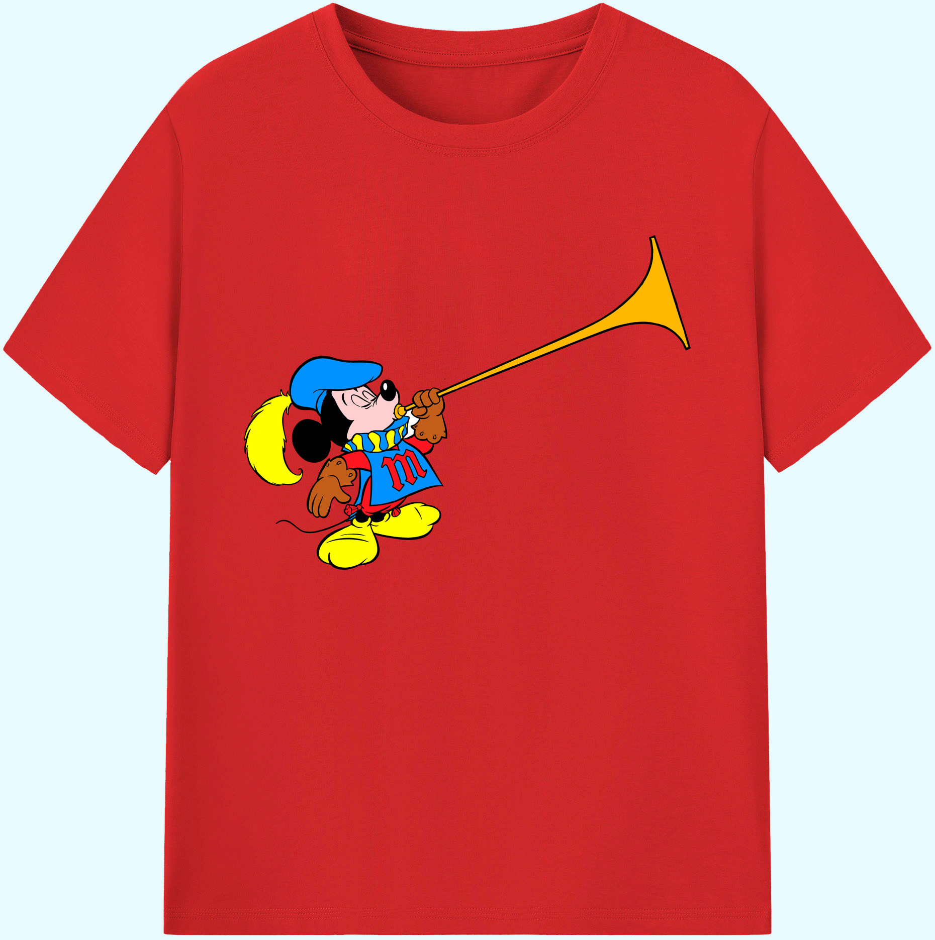 ミッキーマウス Mickey Mouse 綿100％ メンズ半袖Tシャツ｜肌触りやわらか＆通気性