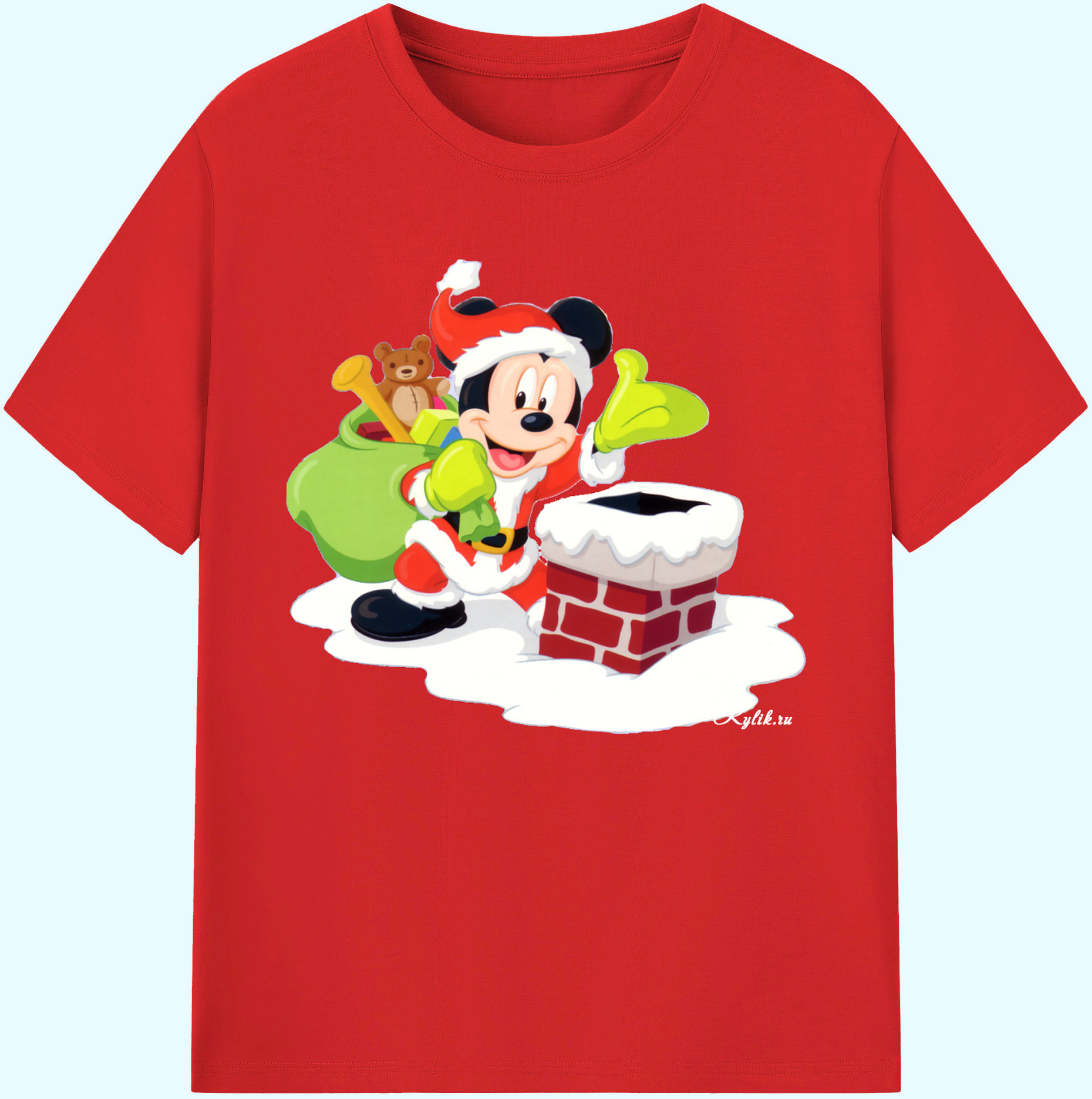 ミッキーマウス Mickey Mouse 綿100％ メンズ半袖Tシャツ｜肌触りやわらか＆通気性