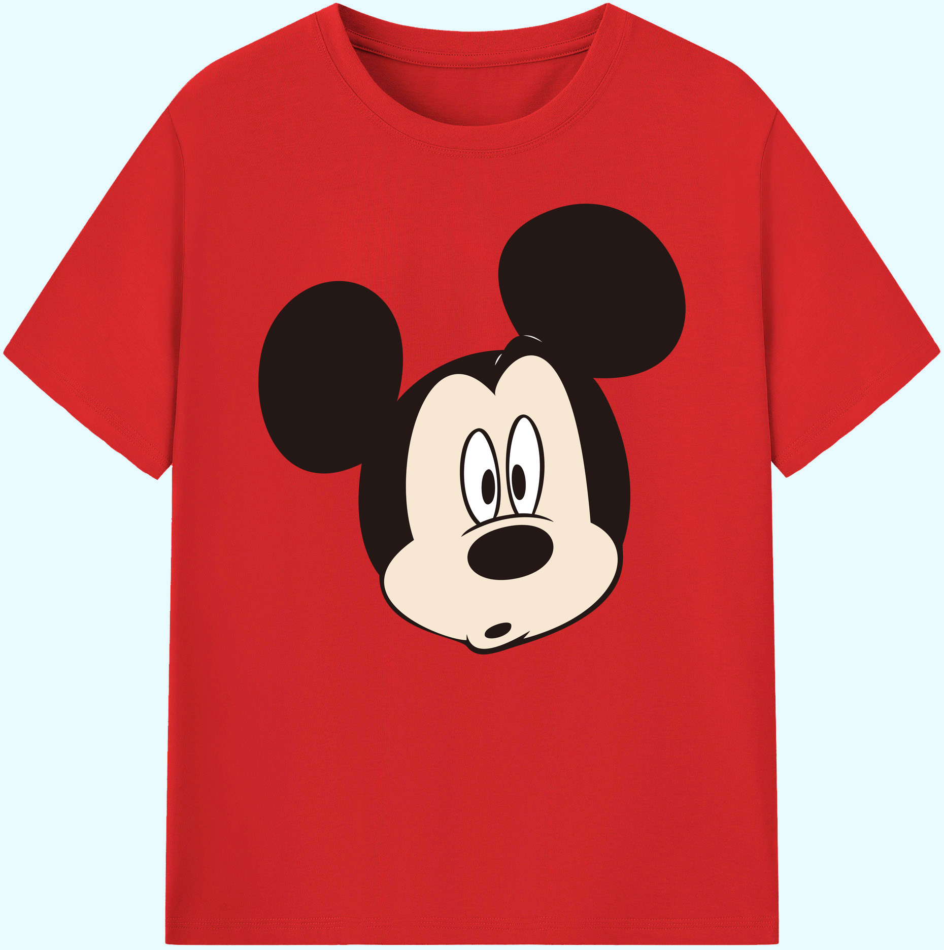 ミッキーマウス Mickey Mouse 綿100％ メンズ半袖Tシャツ｜肌触りやわらか＆通気性