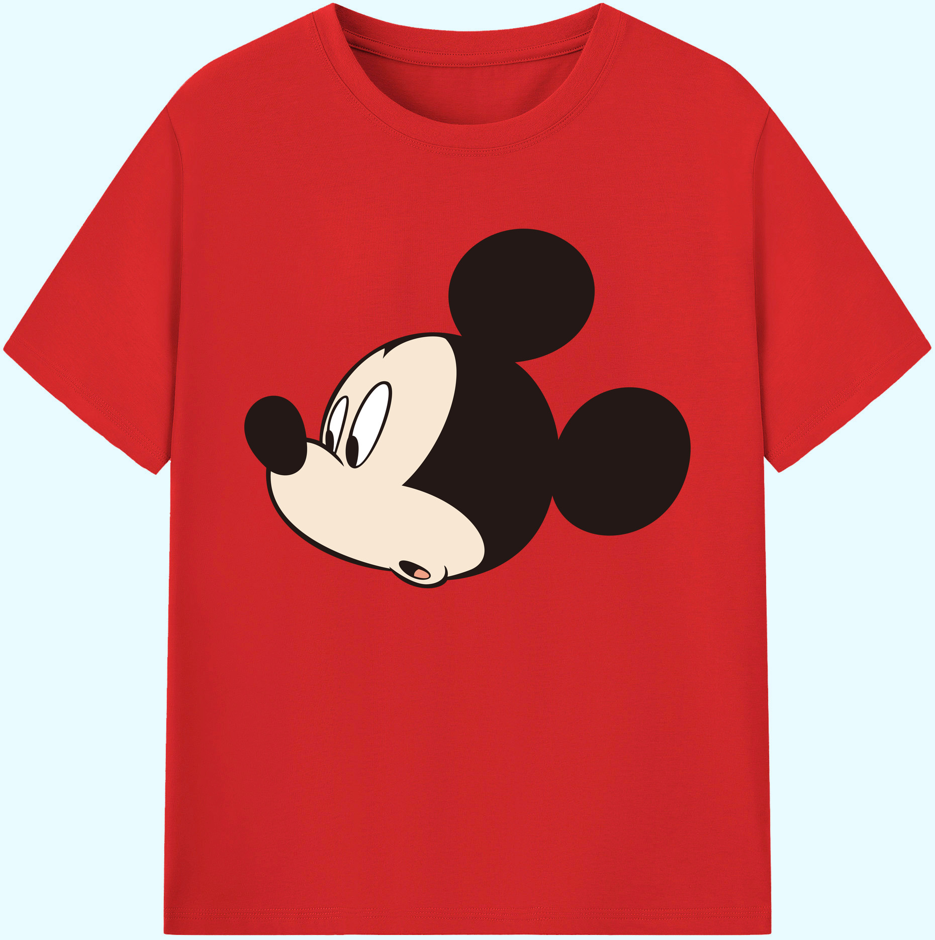 ミッキーマウス Mickey Mouse 綿100％ メンズ半袖Tシャツ｜肌触りやわらか＆通気性