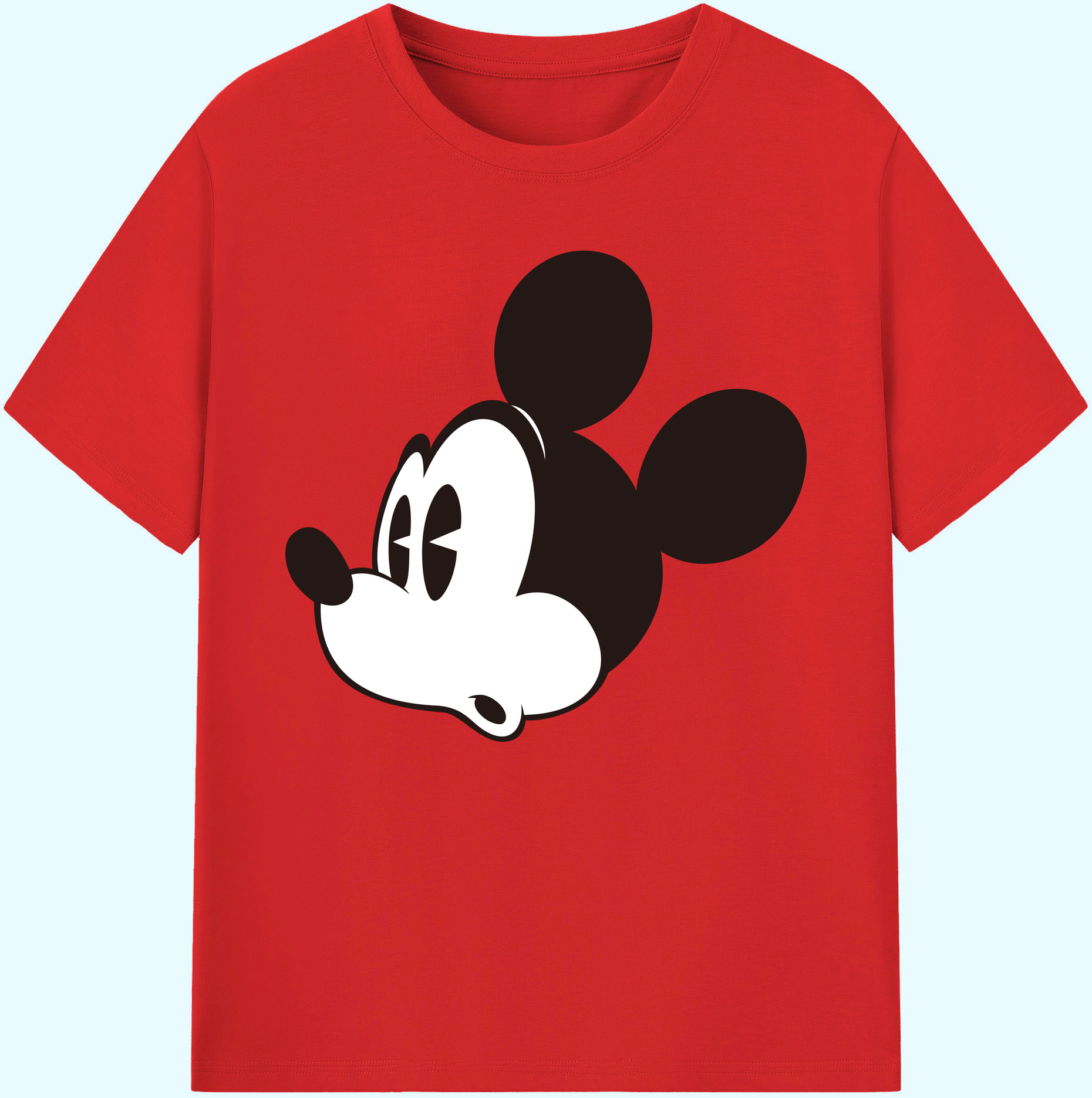 ミッキーマウス Mickey Mouse 綿100％ メンズ半袖Tシャツ｜肌触りやわらか＆通気性