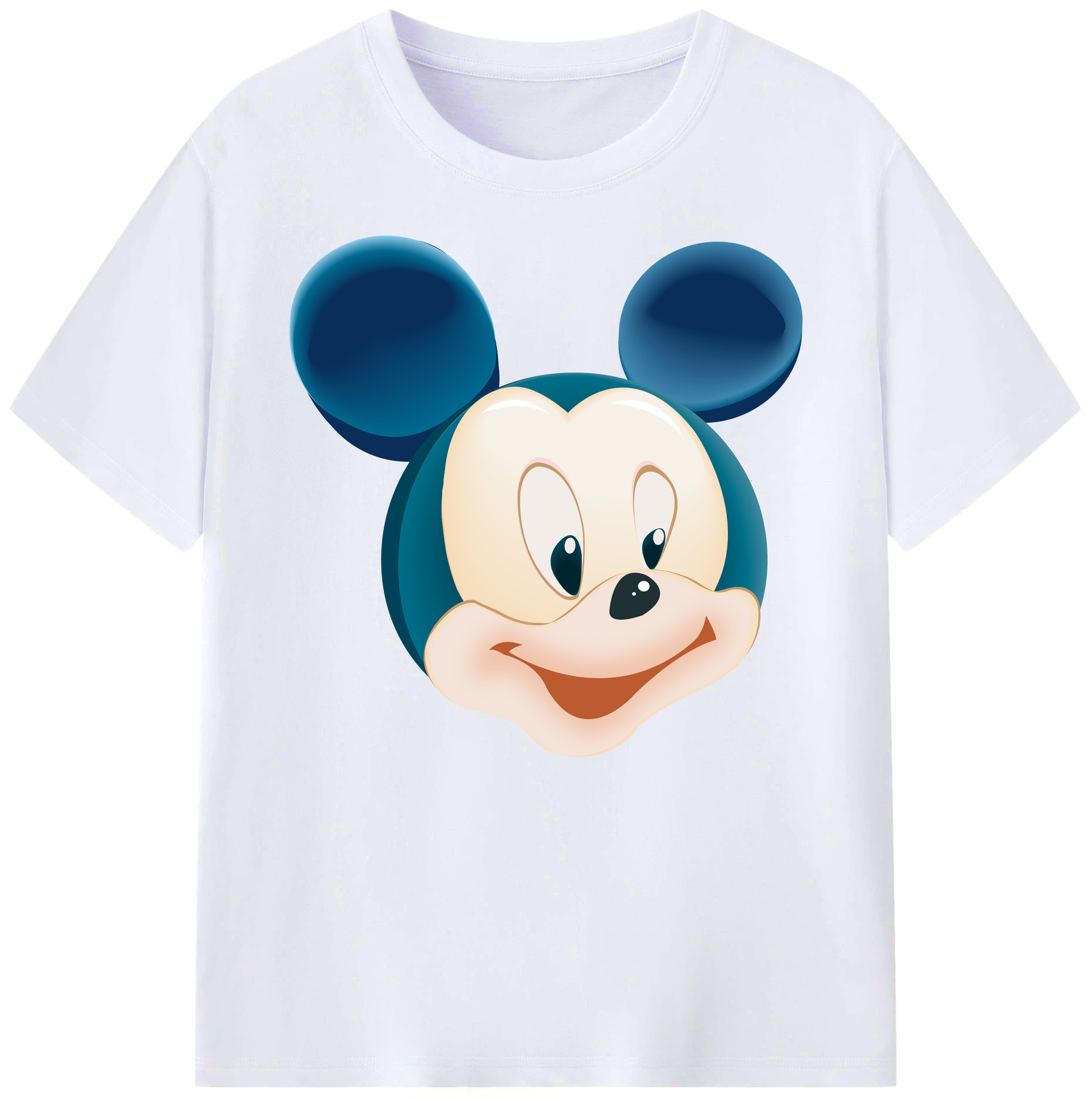 ミッキーマウス Mickey Mouse 綿100％ メンズ半袖Tシャツ｜肌触りやわらか＆通気性