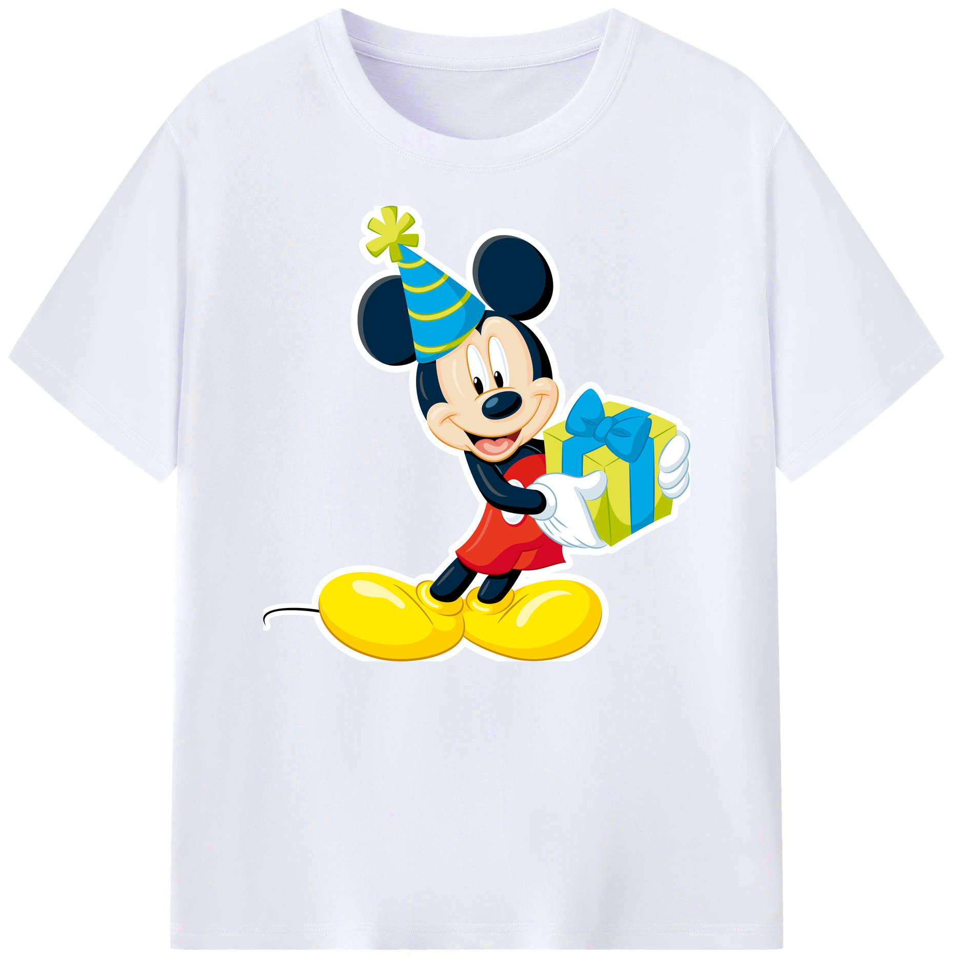 ミッキーマウス Mickey Mouse 綿100％ メンズ半袖Tシャツ｜肌触りやわらか＆通気性