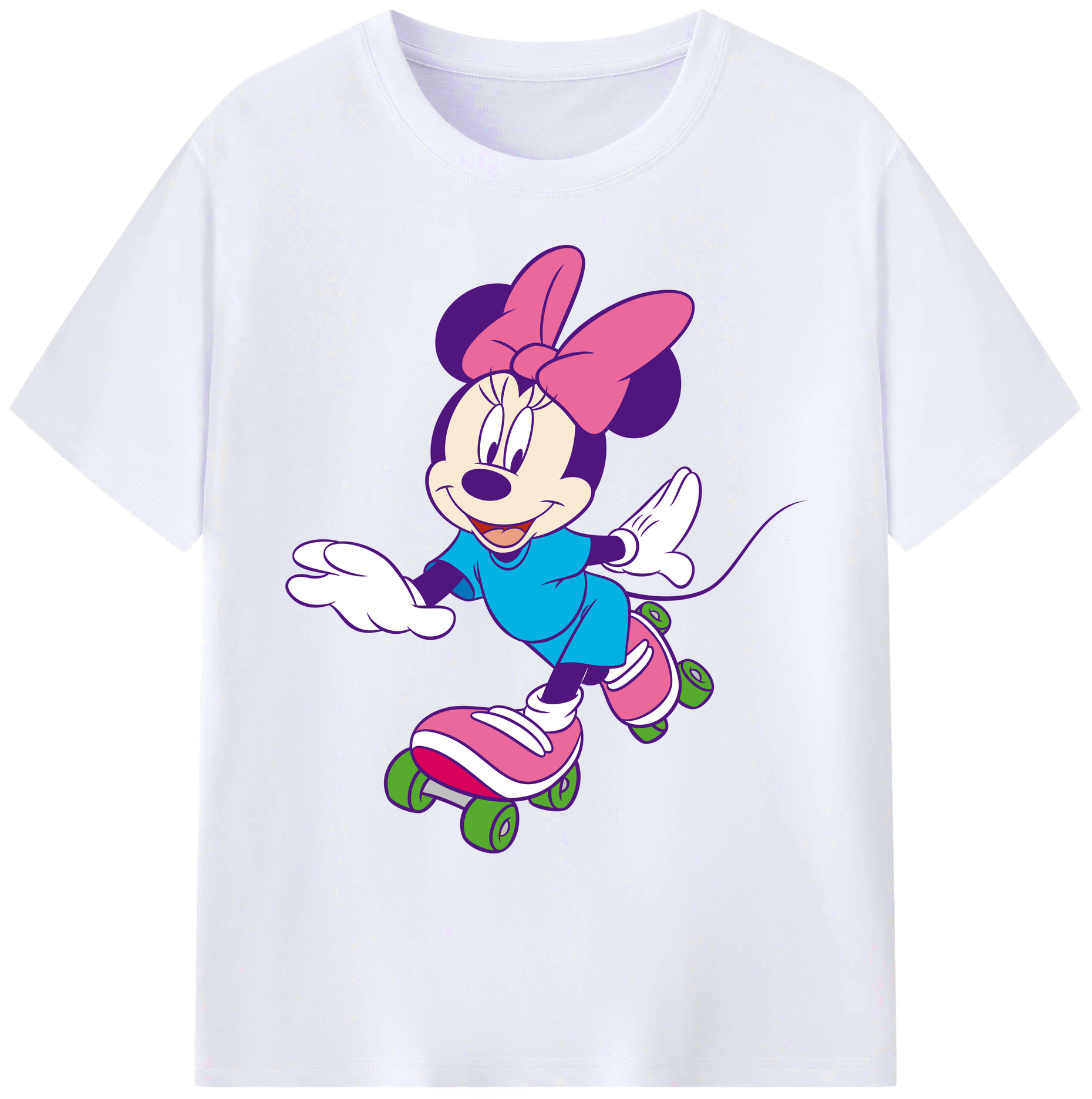 ミッキーマウス Mickey Mouse 綿100％ メンズ半袖Tシャツ｜肌触りやわらか＆通気性
