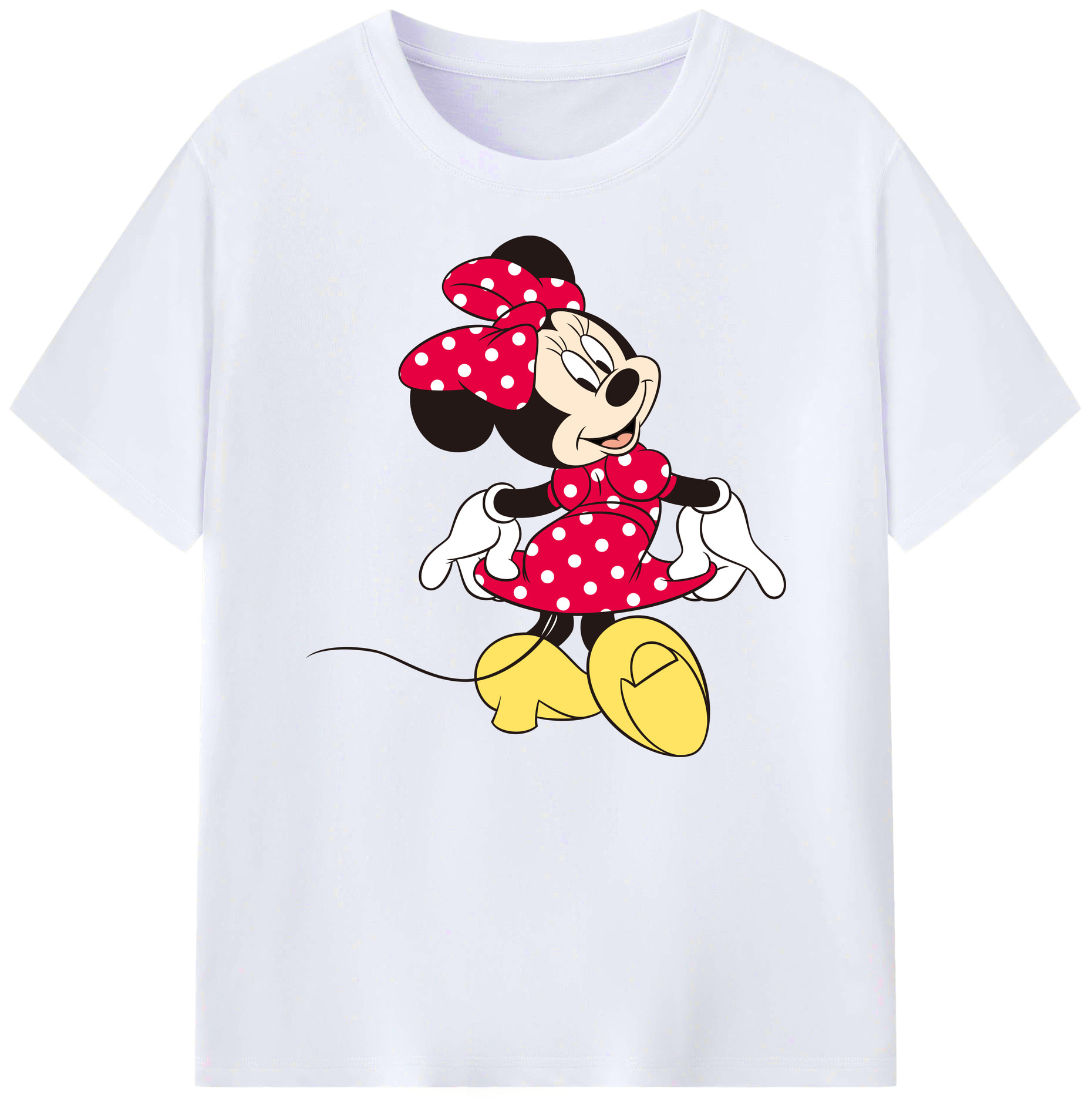 ミッキーマウス Mickey Mouse 綿100％ メンズ半袖Tシャツ｜肌触りやわらか＆通気性