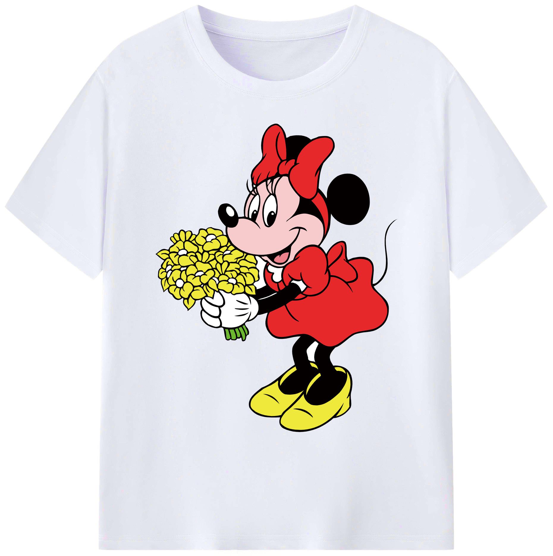 ミッキーマウス Mickey Mouse 綿100％ メンズ半袖Tシャツ｜肌触りやわらか＆通気性