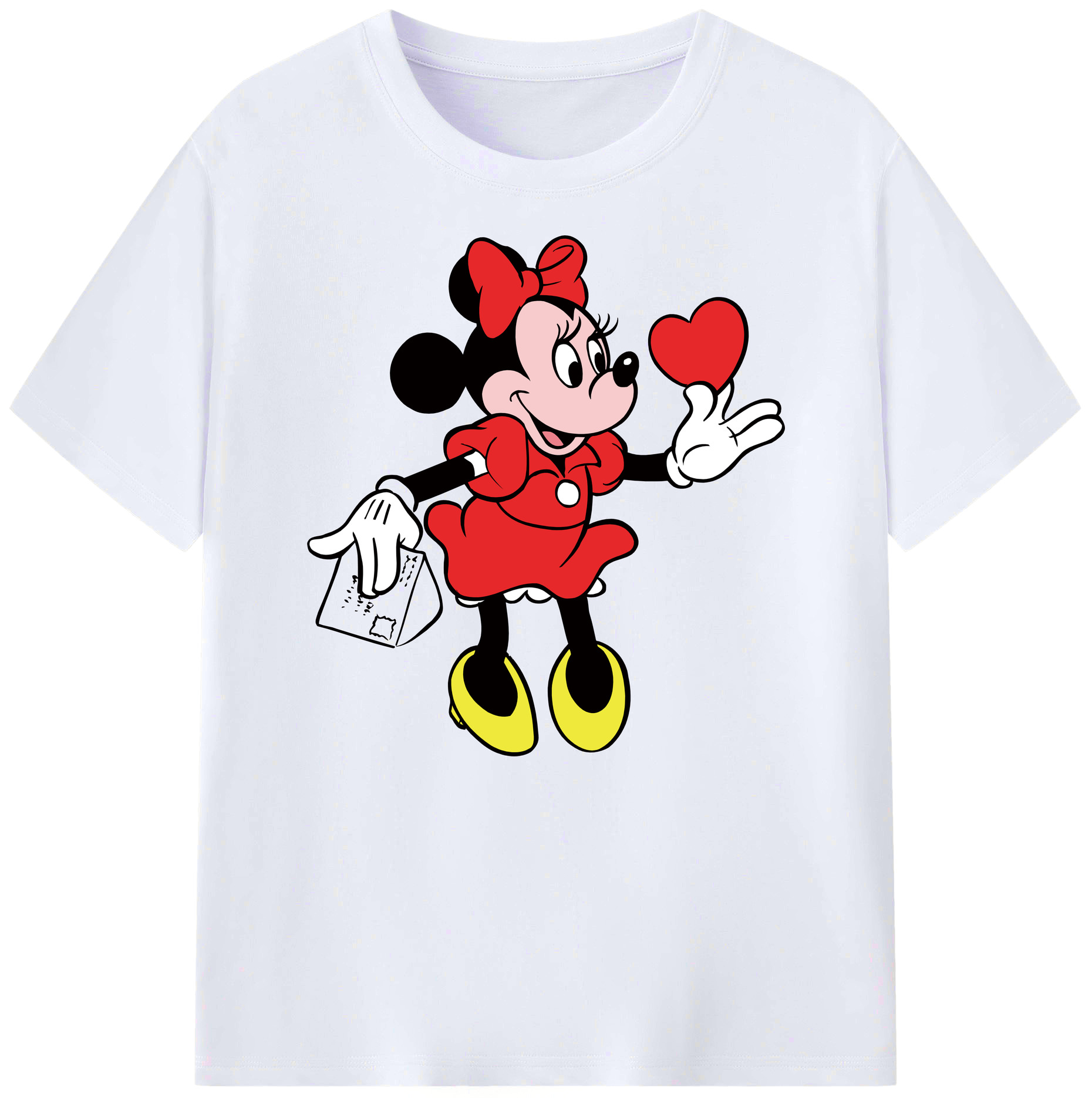 ミッキーマウス Mickey Mouse 綿100％ メンズ半袖Tシャツ｜肌触りやわらか＆通気性