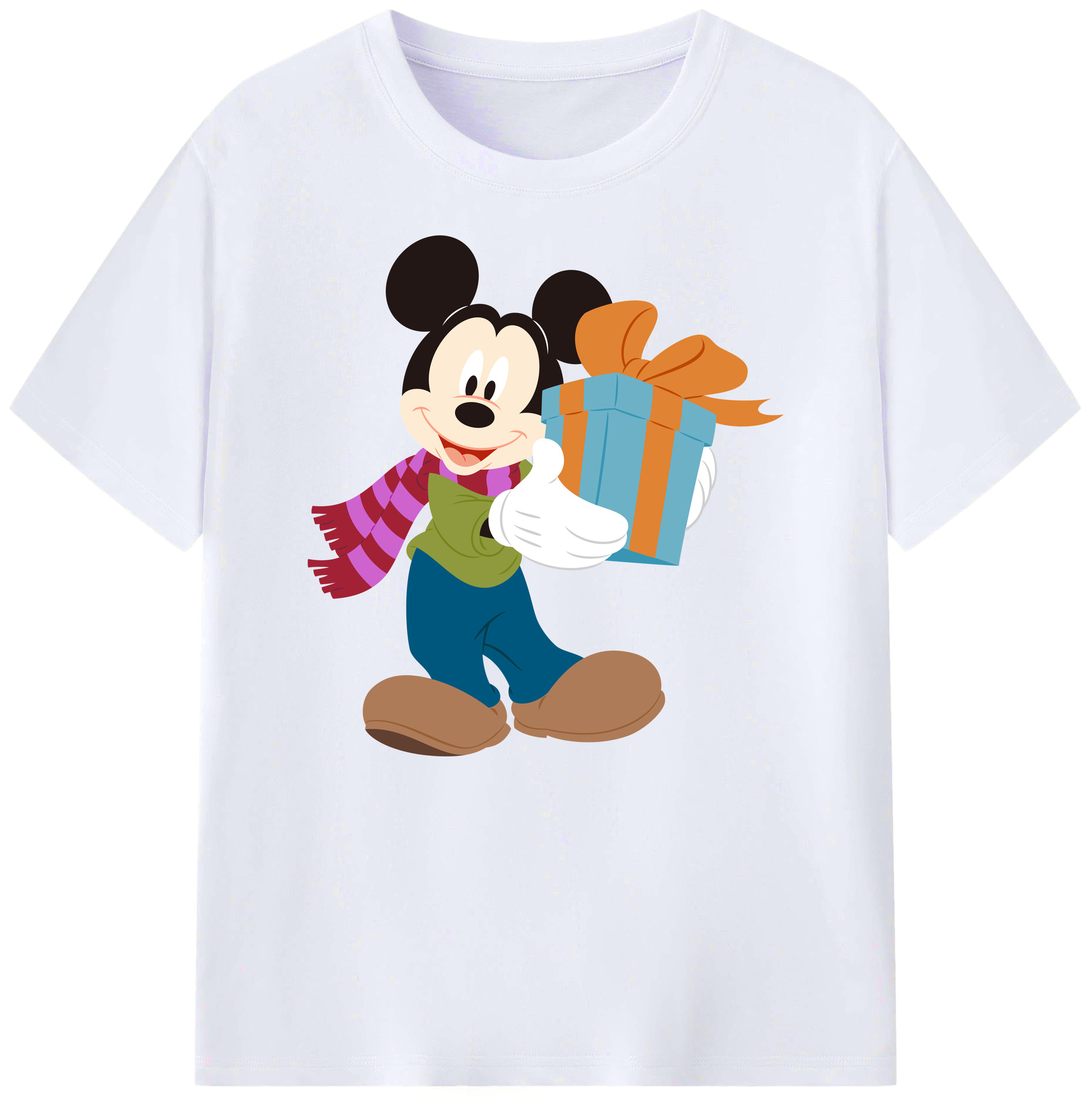 ミッキーマウス Mickey Mouse 綿100％ メンズ半袖Tシャツ｜肌触りやわらか＆通気性