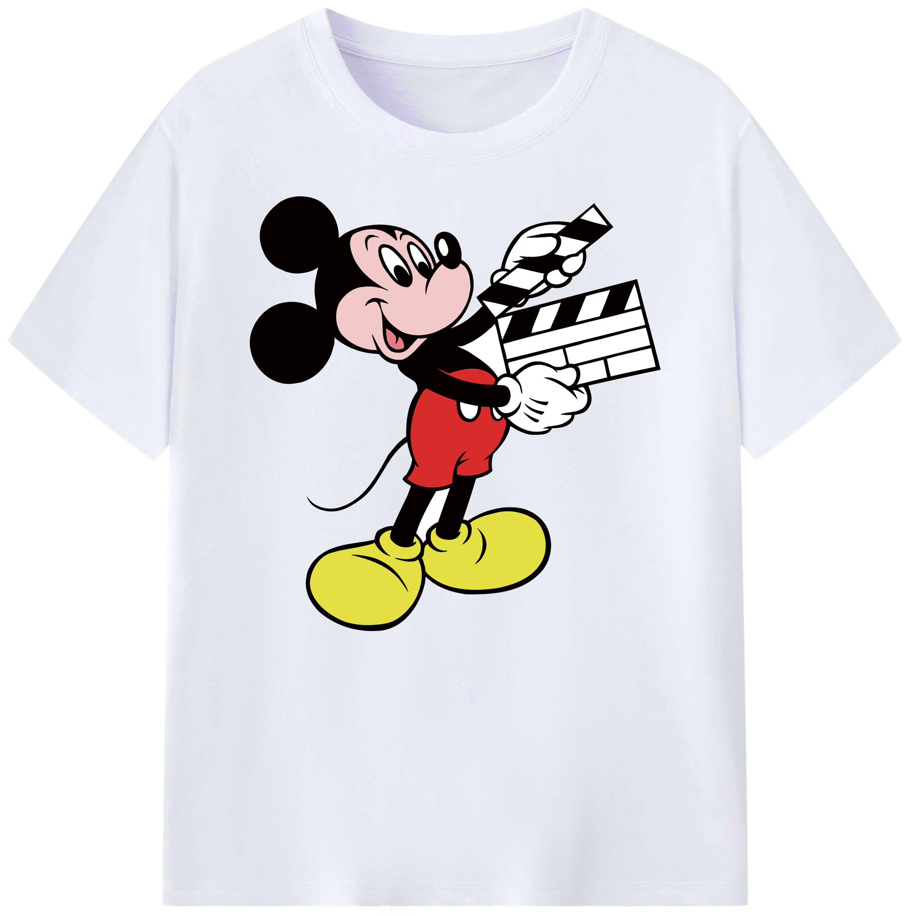 ミッキーマウス Mickey Mouse 綿100％ メンズ半袖Tシャツ｜肌触りやわらか＆通気性
