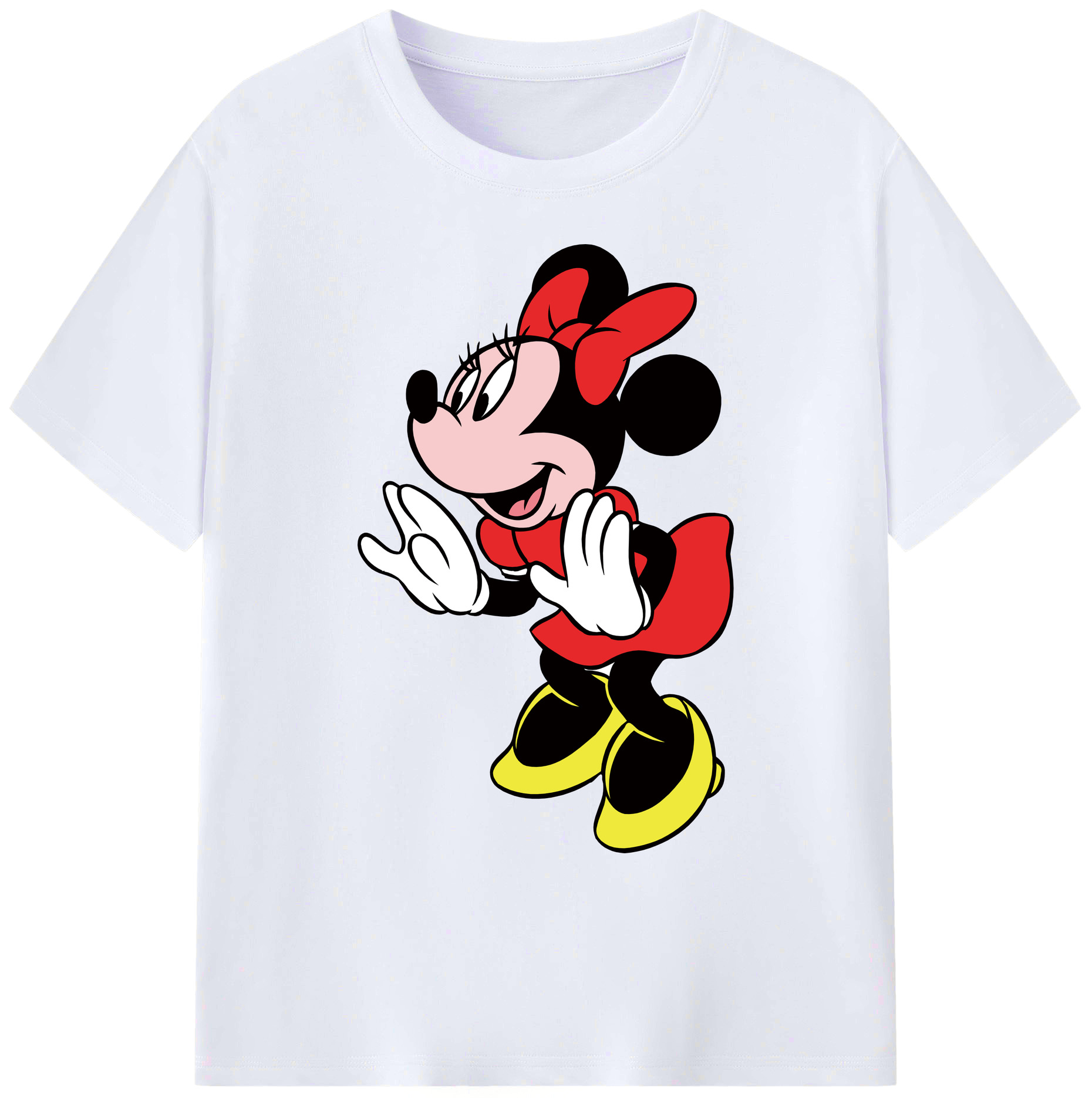 ミッキーマウス Mickey Mouse 綿100％ メンズ半袖Tシャツ｜肌触りやわらか＆通気性