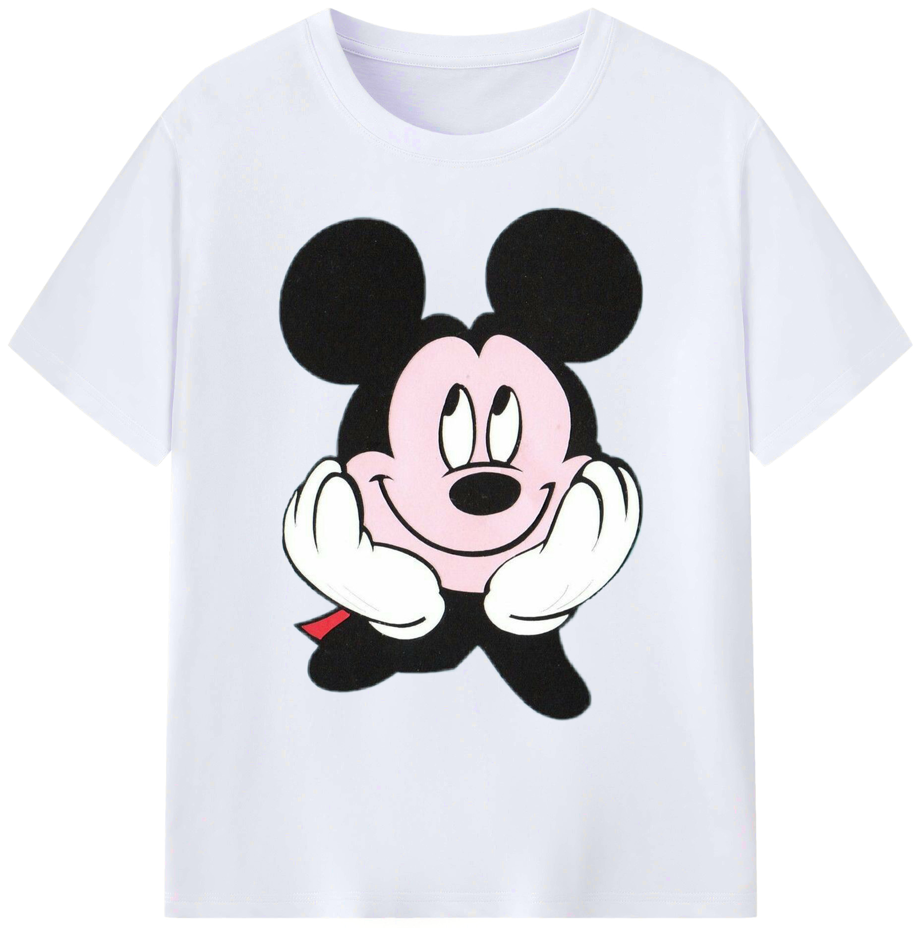 ミッキーマウス Mickey Mouse 綿100％ メンズ半袖Tシャツ｜肌触りやわらか＆通気性