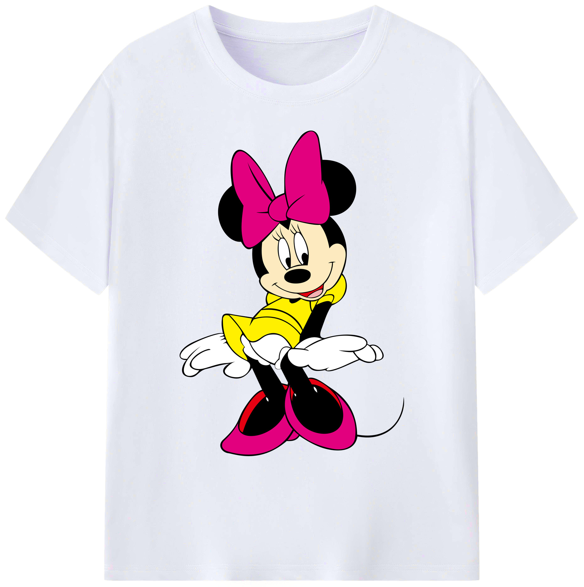 ミッキーマウス Mickey Mouse 綿100％ メンズ半袖Tシャツ｜肌触りやわらか＆通気性