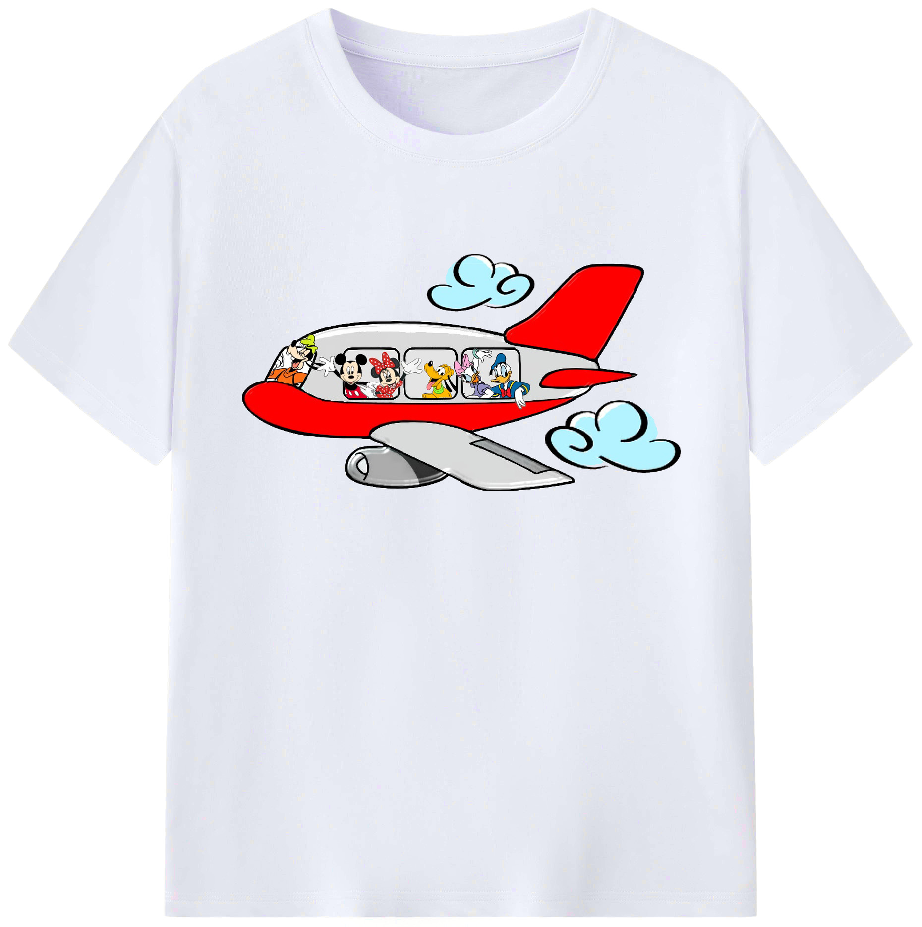 ミッキーマウス Mickey Mouse 綿100％ メンズ半袖Tシャツ｜肌触りやわらか＆通気性