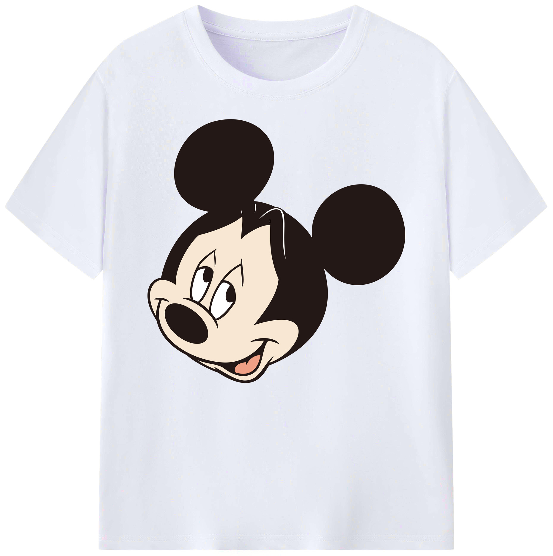ミッキーマウス Mickey Mouse 綿100％ メンズ半袖Tシャツ｜肌触りやわらか＆通気性