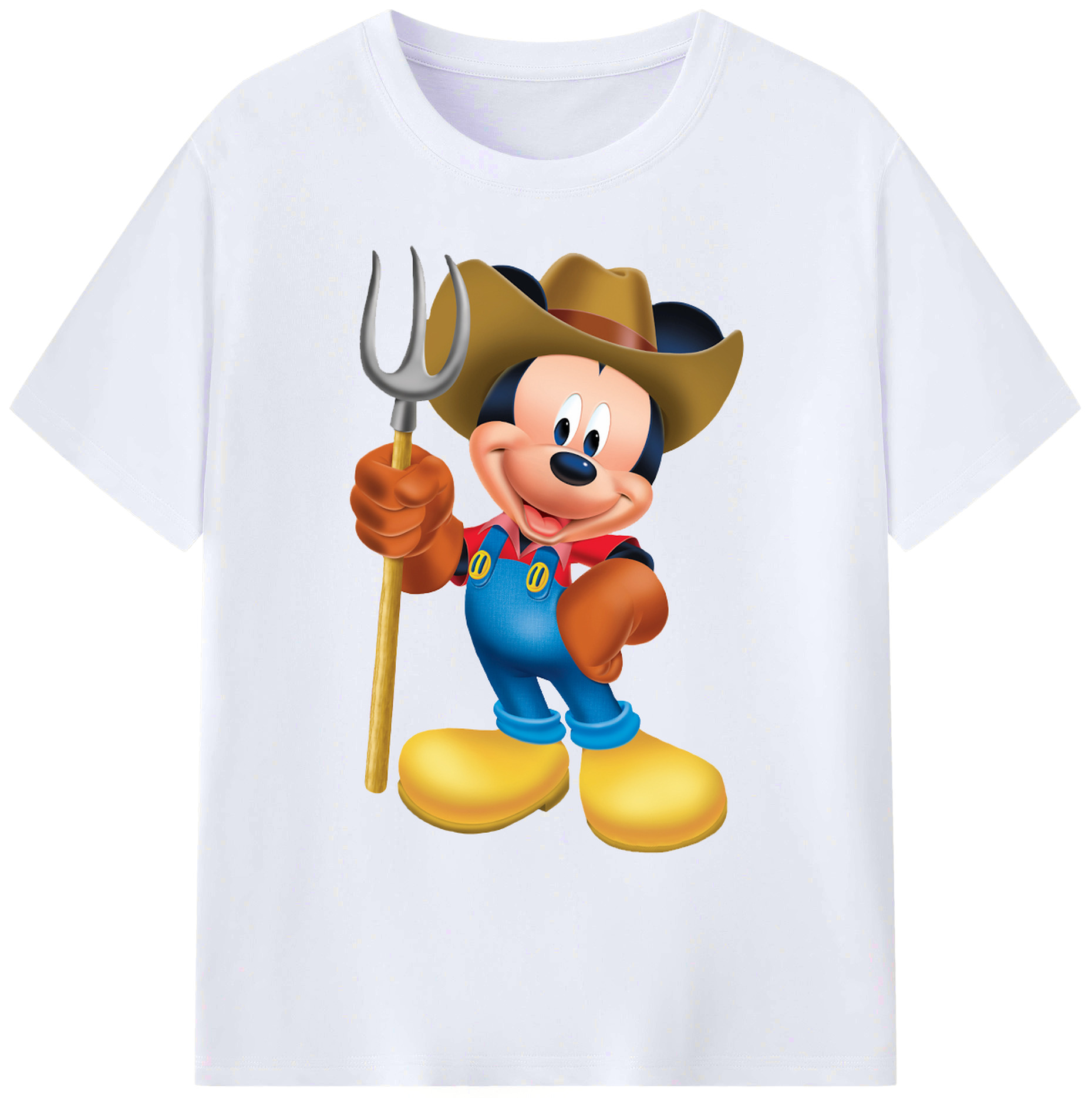 ミッキーマウス Mickey Mouse 綿100％ メンズ半袖Tシャツ｜肌触りやわらか＆通気性