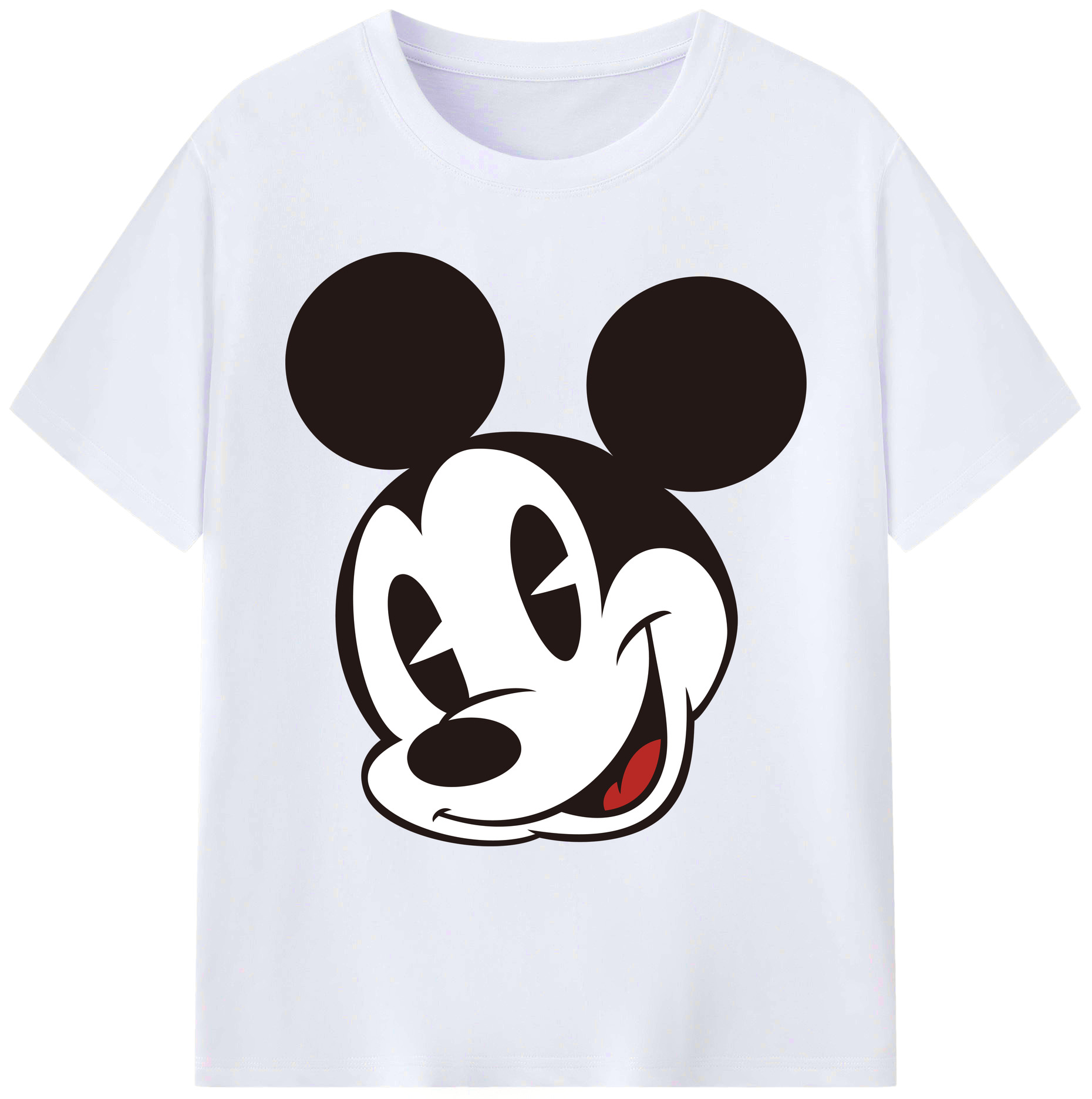 ミッキーマウス Mickey Mouse 綿100％ メンズ半袖Tシャツ｜肌触りやわらか＆通気性