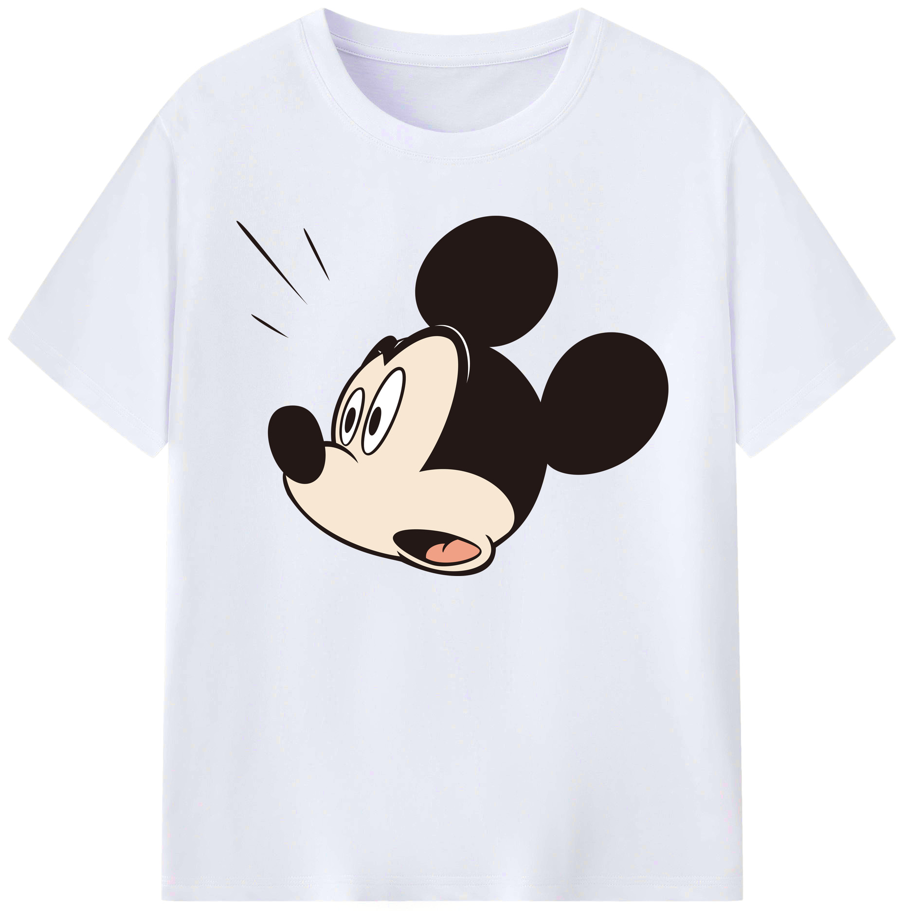 ミッキーマウス Mickey Mouse 綿100％ メンズ半袖Tシャツ｜肌触りやわらか＆通気性