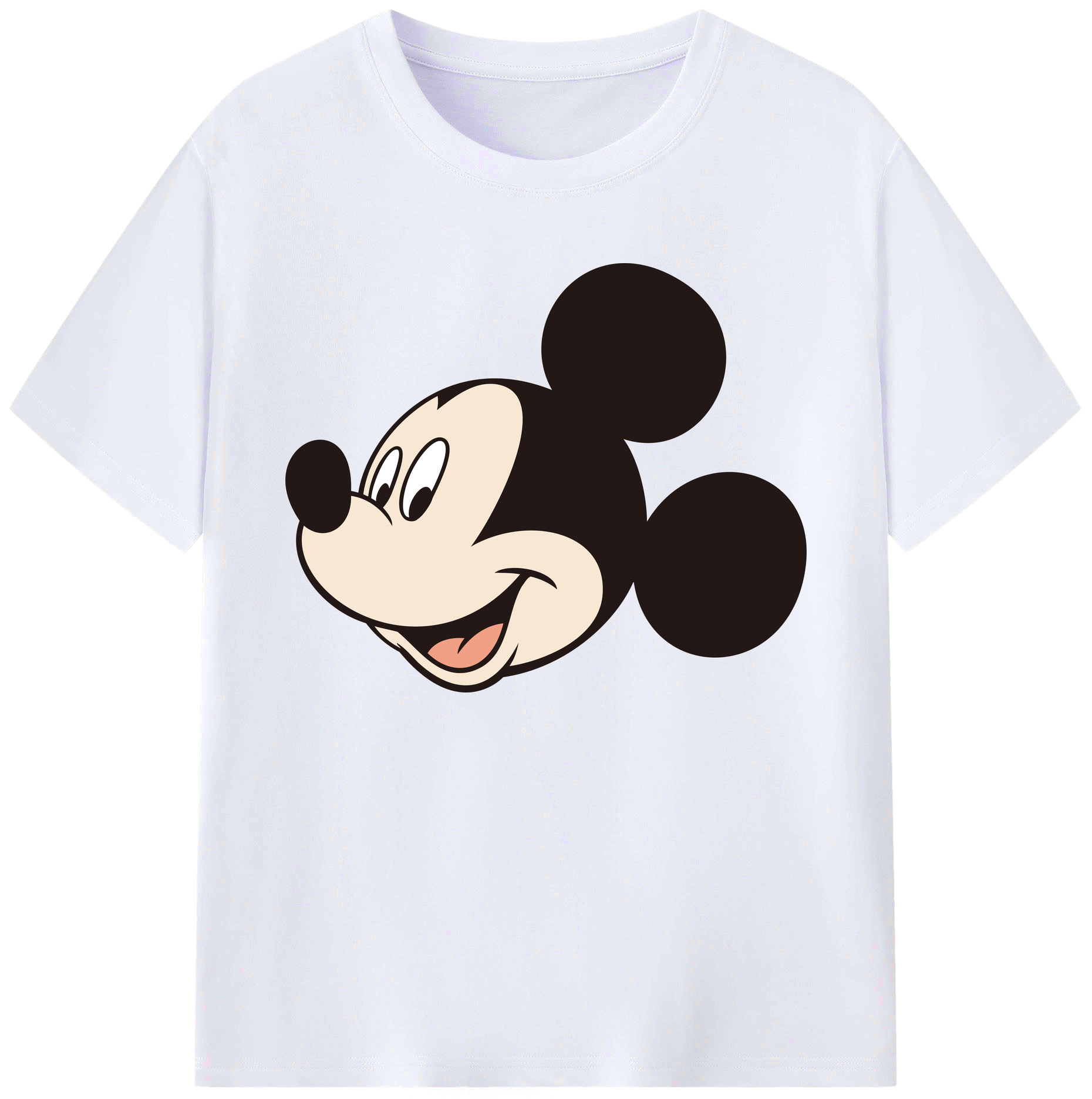 ミッキーマウス Mickey Mouse 綿100％ メンズ半袖Tシャツ｜肌触りやわらか＆通気性