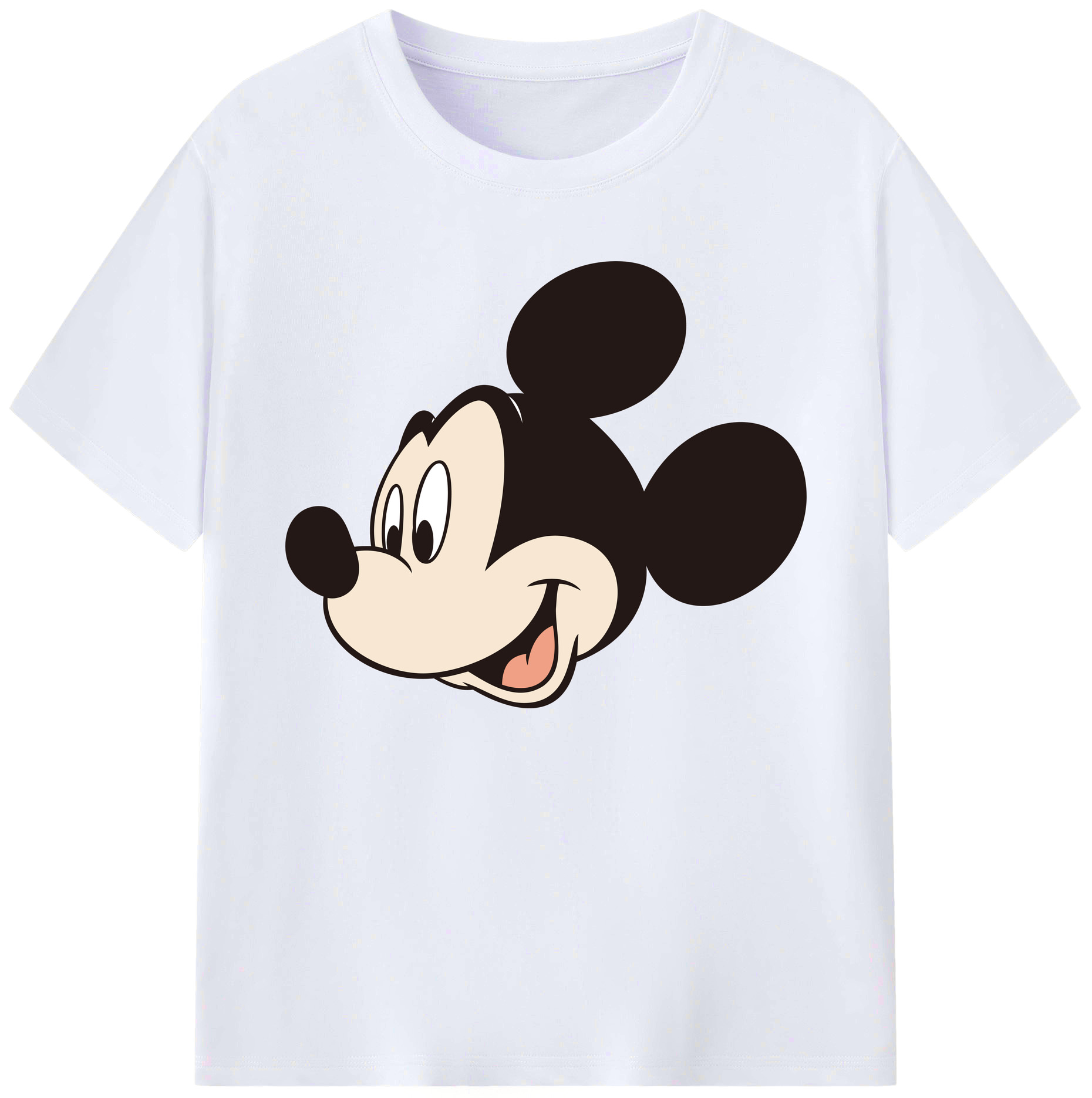 ミッキーマウス Mickey Mouse 綿100％ メンズ半袖Tシャツ｜肌触りやわらか＆通気性