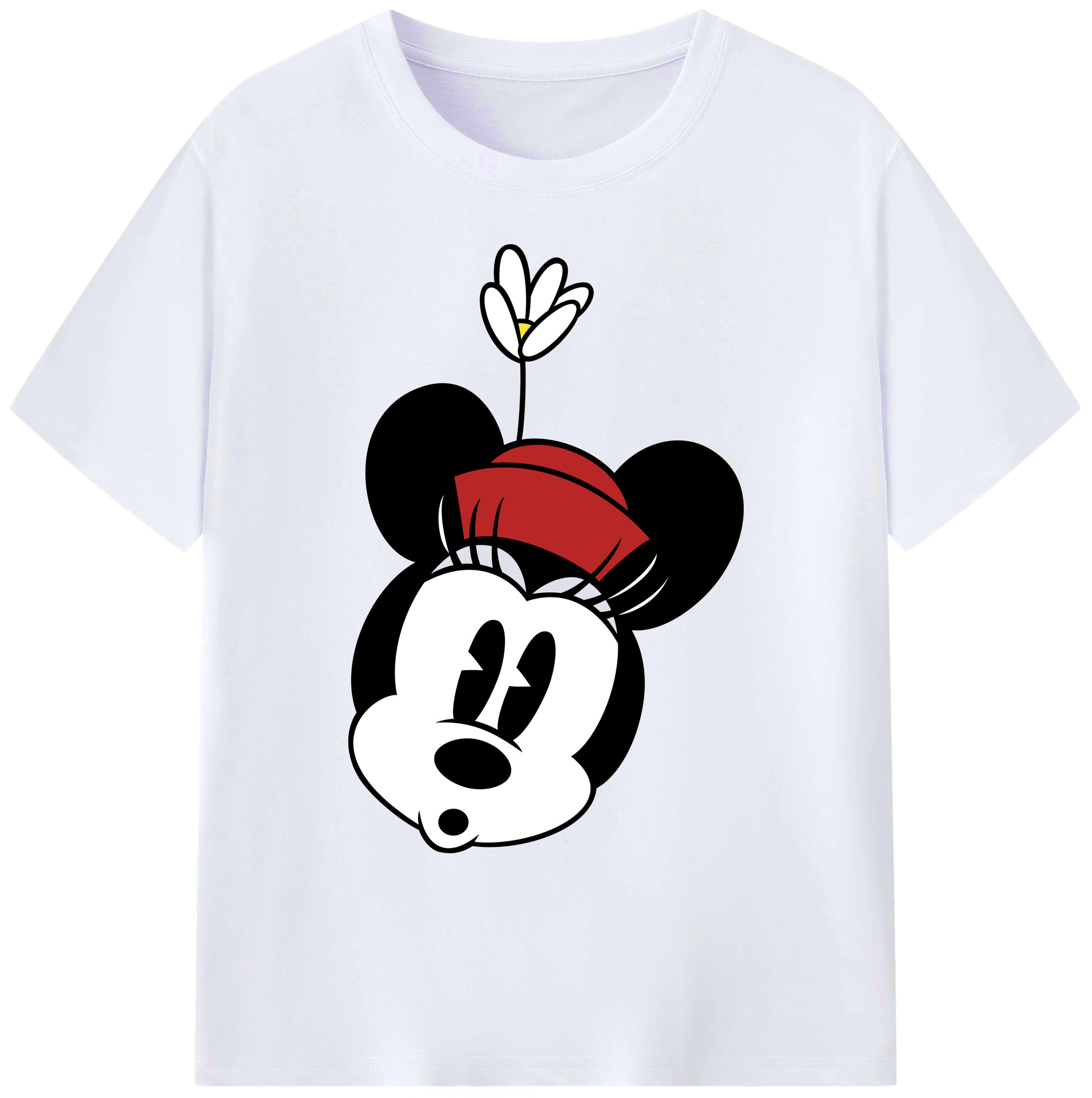 ミッキーマウス Mickey Mouse 綿100％ メンズ半袖Tシャツ｜肌触りやわらか＆通気性