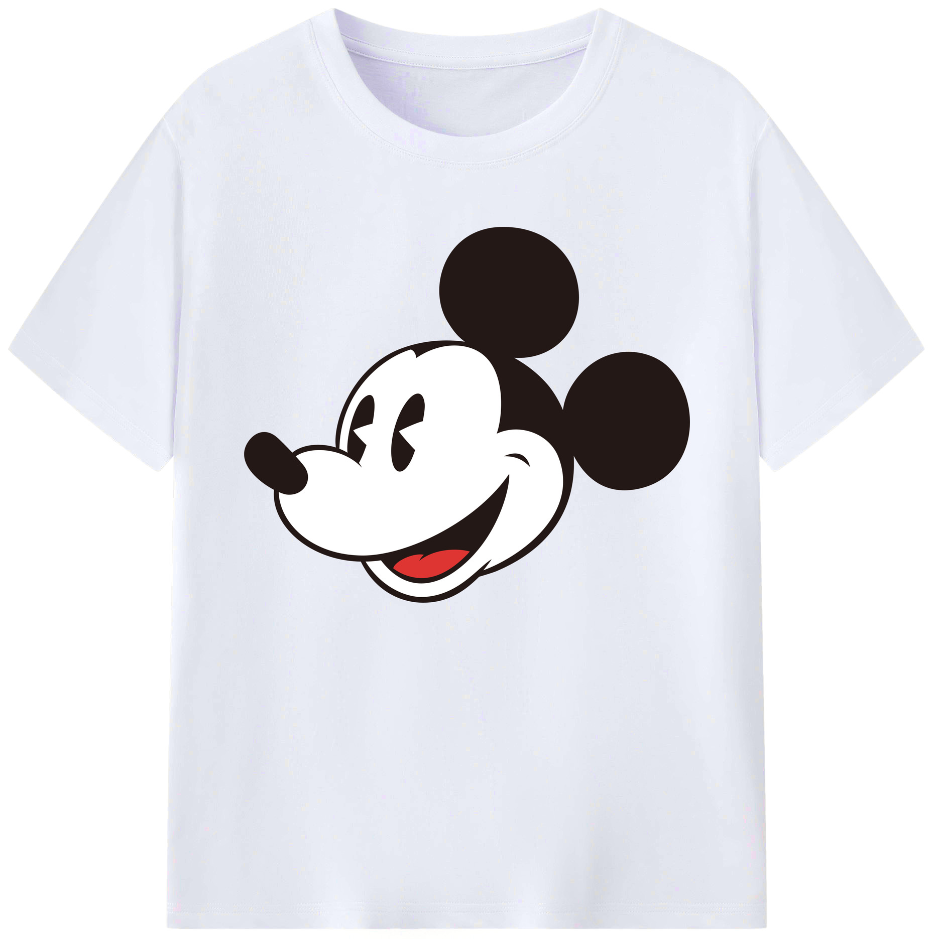 ミッキーマウス Mickey Mouse 綿100％ メンズ半袖Tシャツ｜肌触りやわらか＆通気性