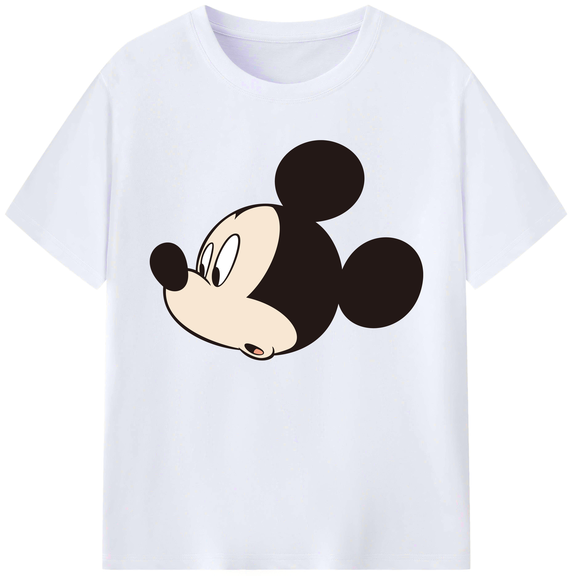 ミッキーマウス Mickey Mouse 綿100％ メンズ半袖Tシャツ｜肌触りやわらか＆通気性