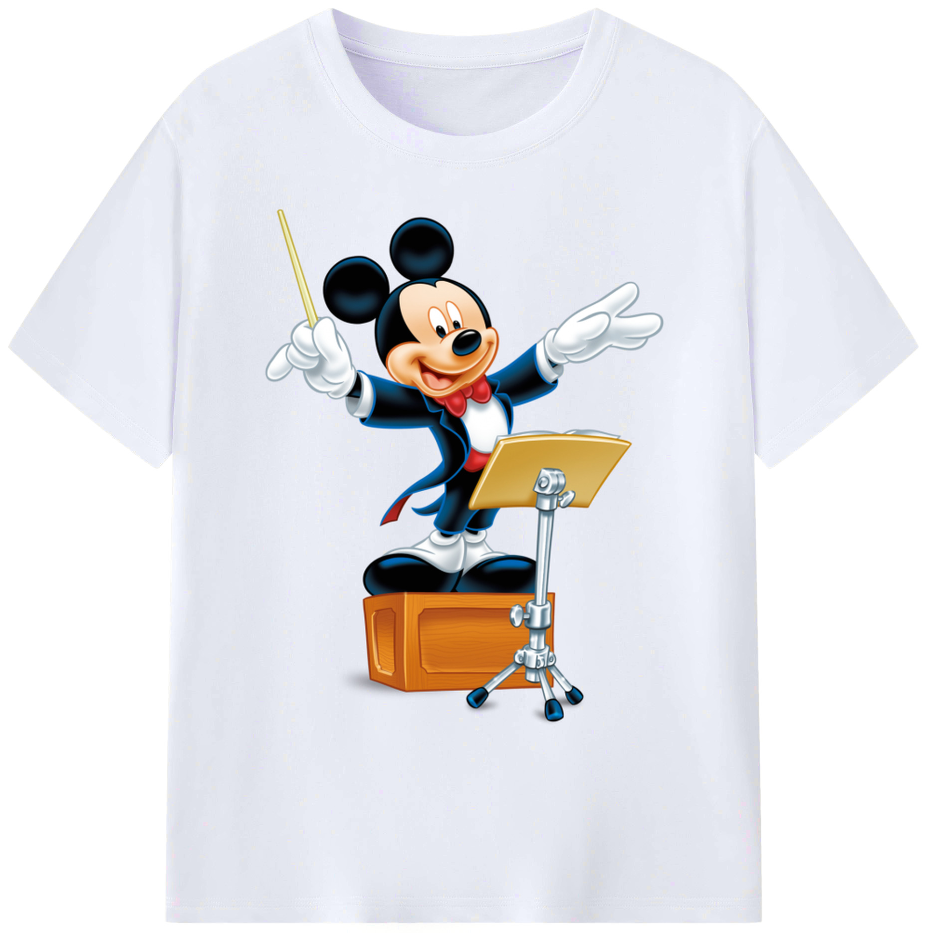 ミッキーマウス Mickey Mouse 綿100％ メンズ半袖Tシャツ｜肌触りやわらか＆通気性