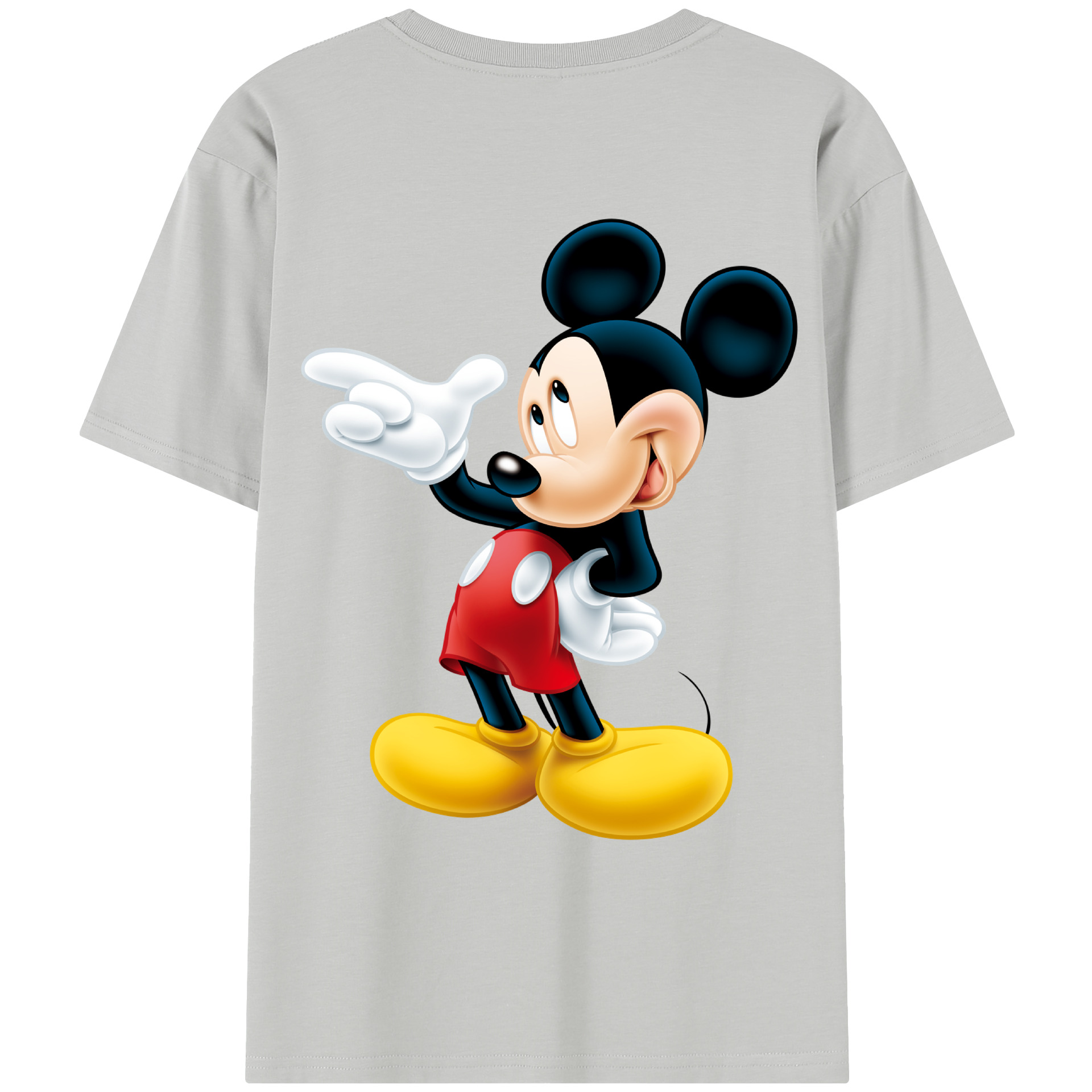 （画像用） ミッキーマウス Mickey Mouse レディース半袖Tシャツ(バックプリント)