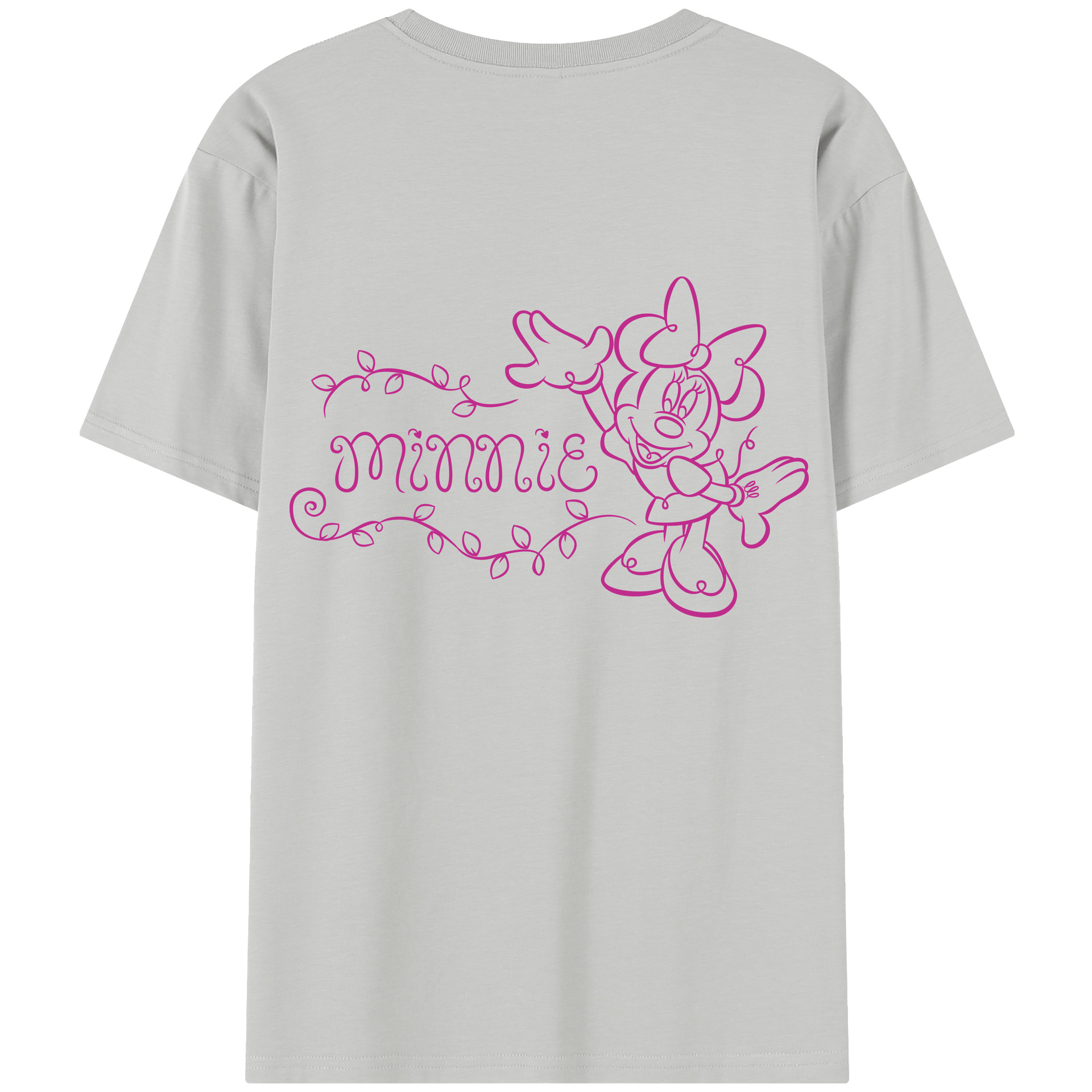 （画像用） ミッキーマウス Mickey Mouse レディース半袖Tシャツ(バックプリント)