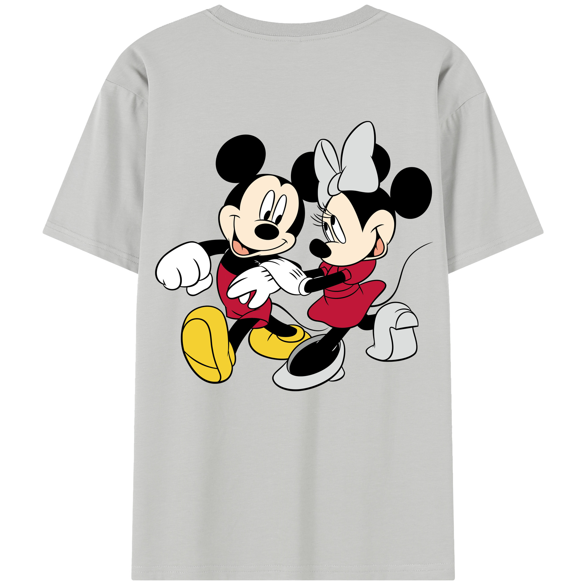 （画像用） ミッキーマウス Mickey Mouse レディース半袖Tシャツ(バックプリント)