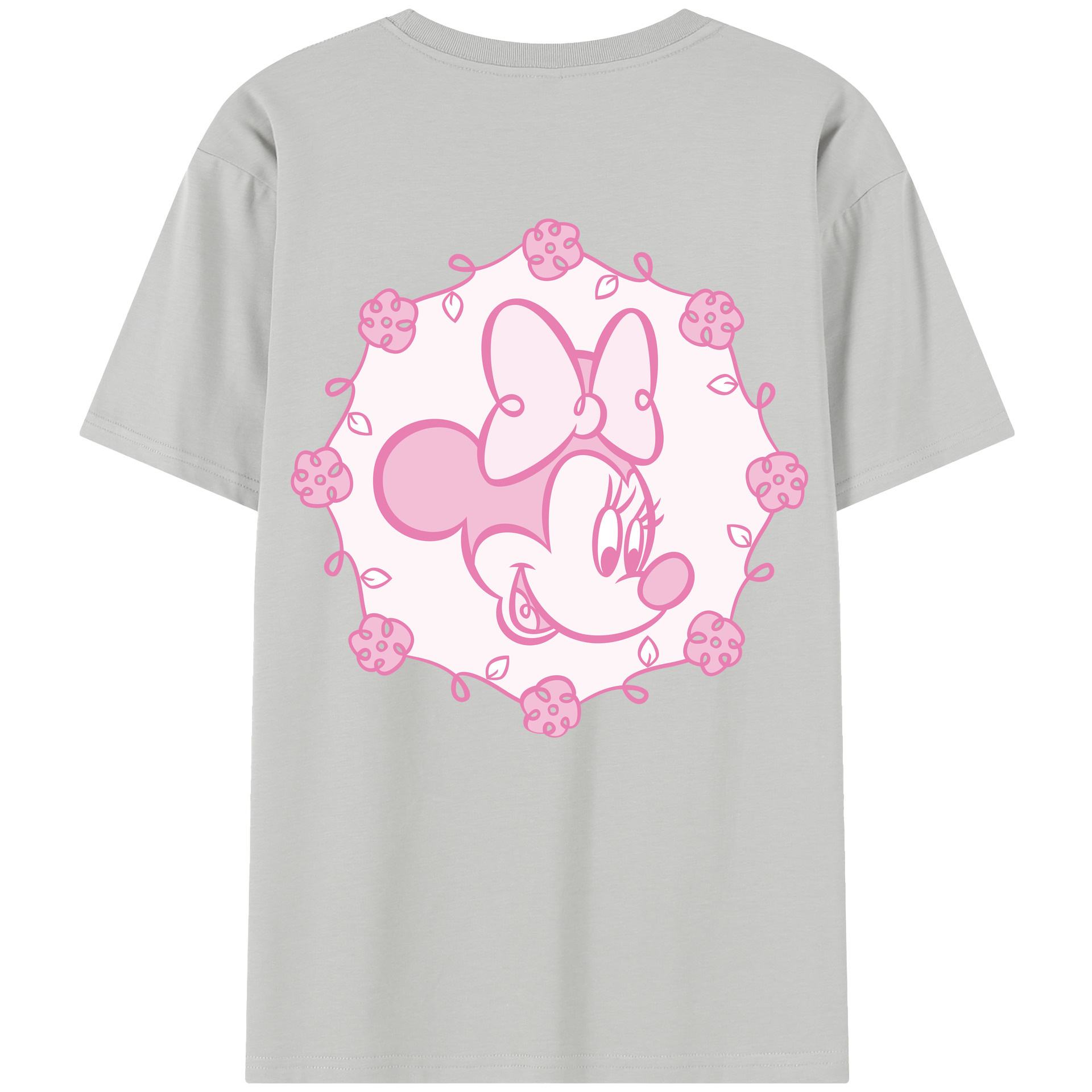 （画像用） ミッキーマウス Mickey Mouse レディース半袖Tシャツ(バックプリント)