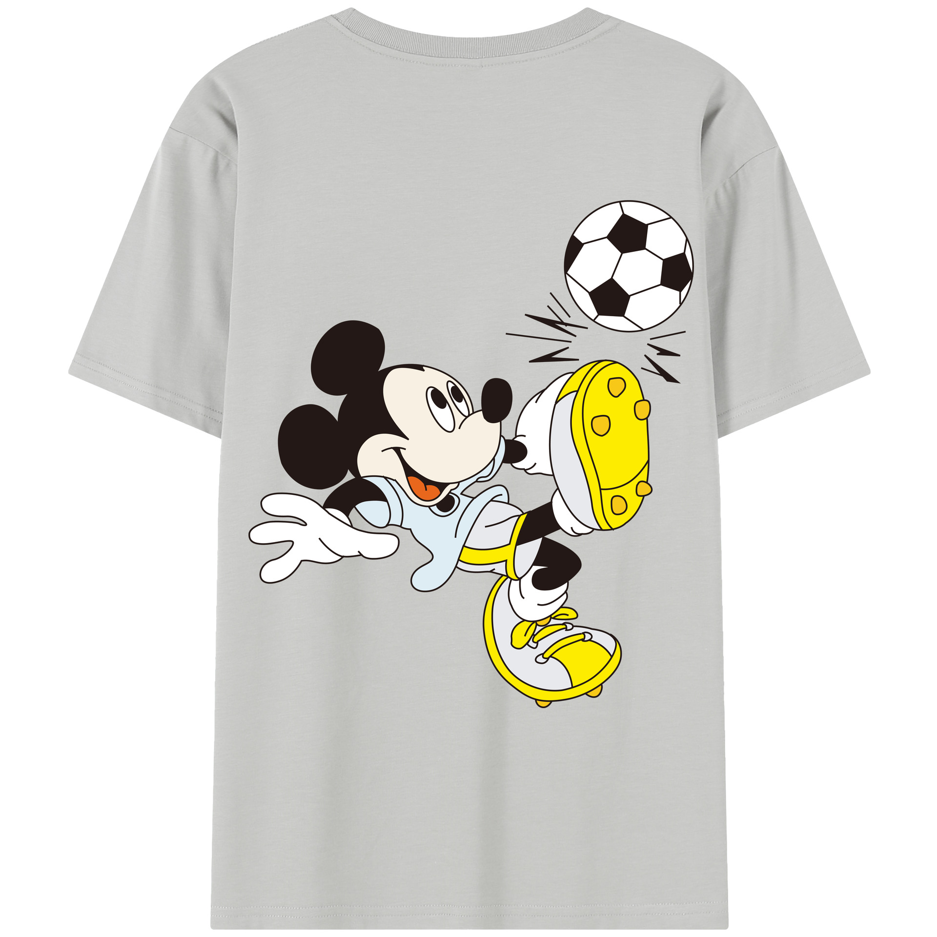 （画像用） ミッキーマウス Mickey Mouse レディース半袖Tシャツ(バックプリント)