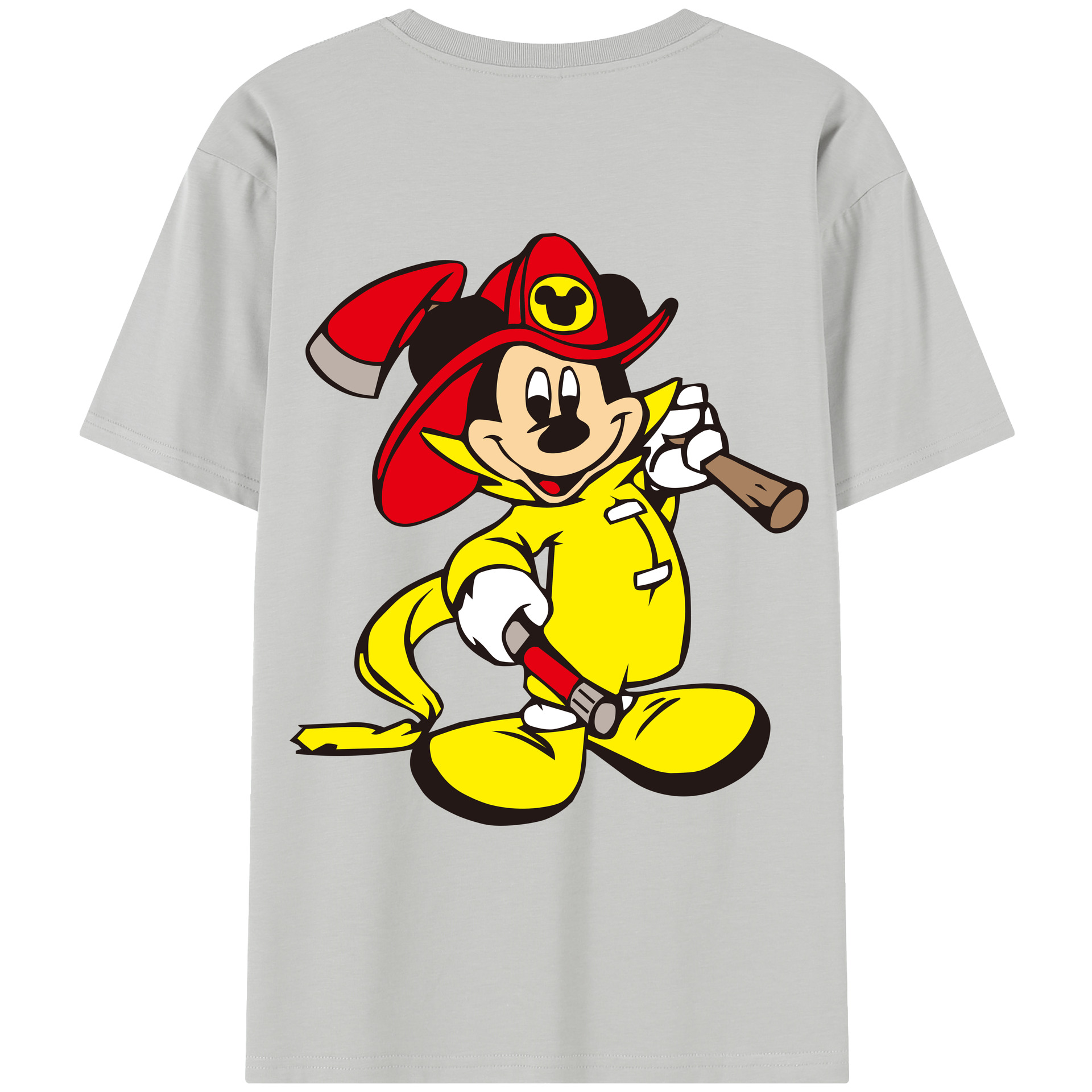 （画像用） ミッキーマウス Mickey Mouse レディース半袖Tシャツ(バックプリント)